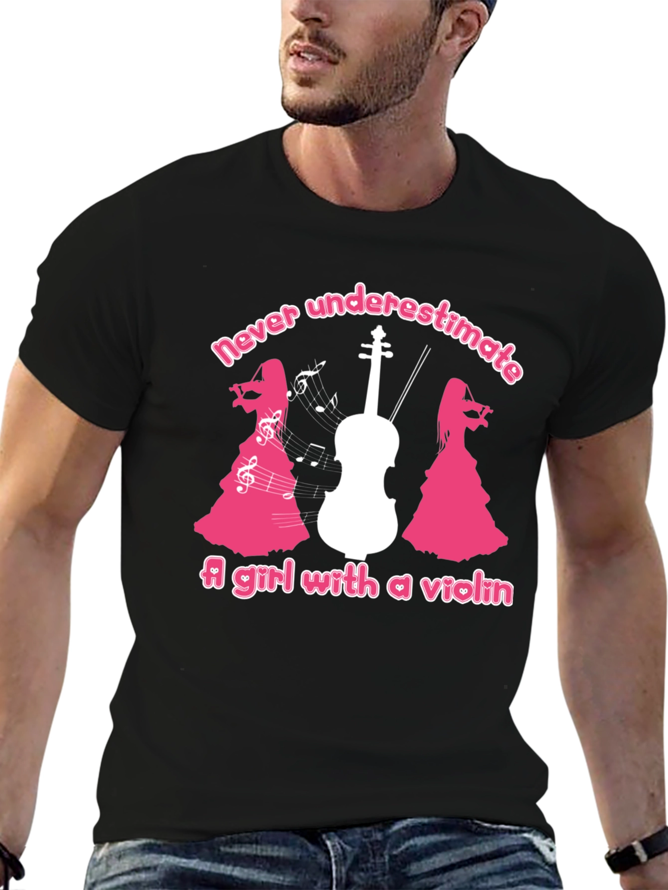 Violin Girl T-Shirt - Never Underestimate