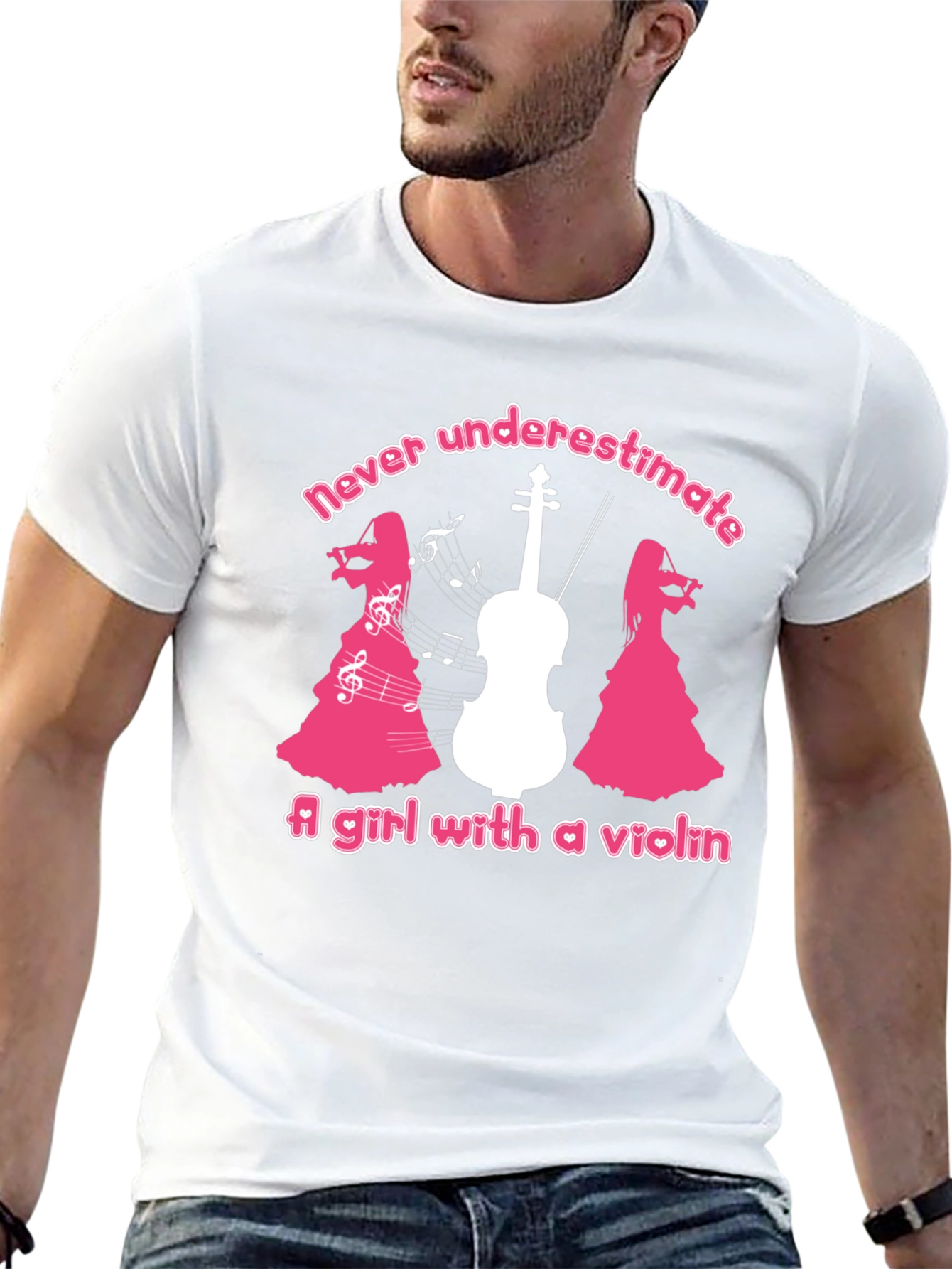 Violin Girl T-Shirt - Never Underestimate