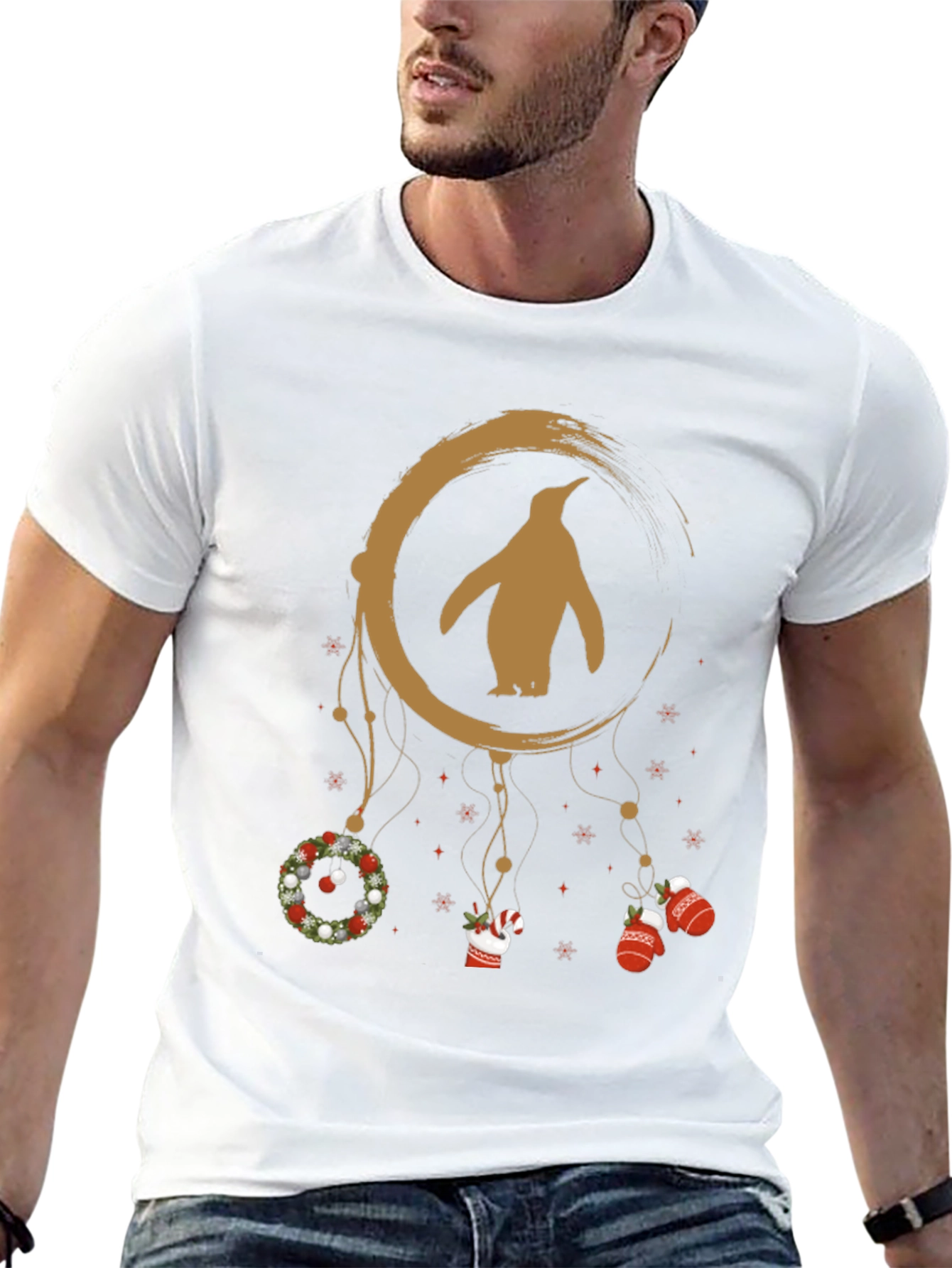 Penguin Christmas Dreamcatcher T-Shirt