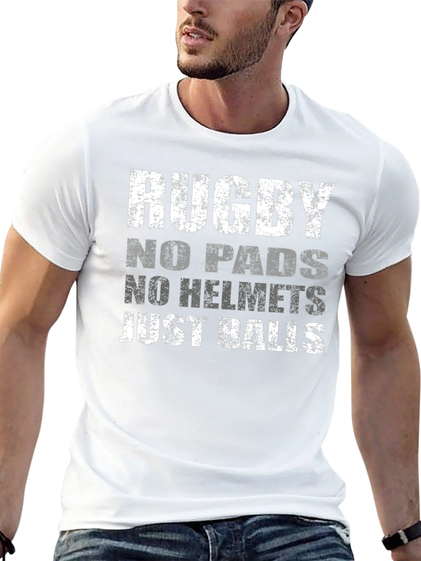 Rugby No Pads No Helmet Just Balls T-Shirt
