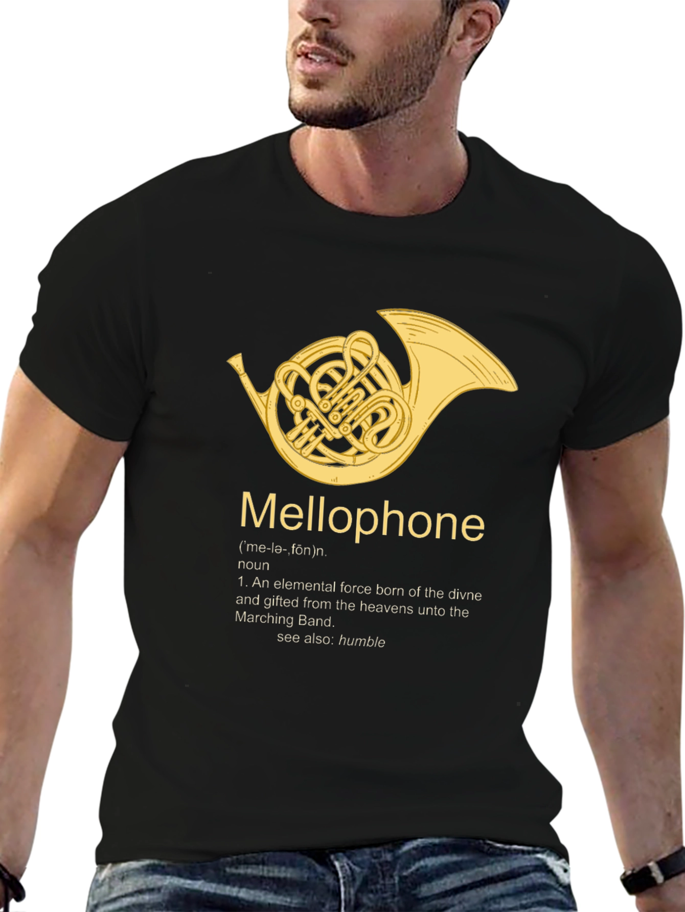 Mellophone Definition Black T-Shirt