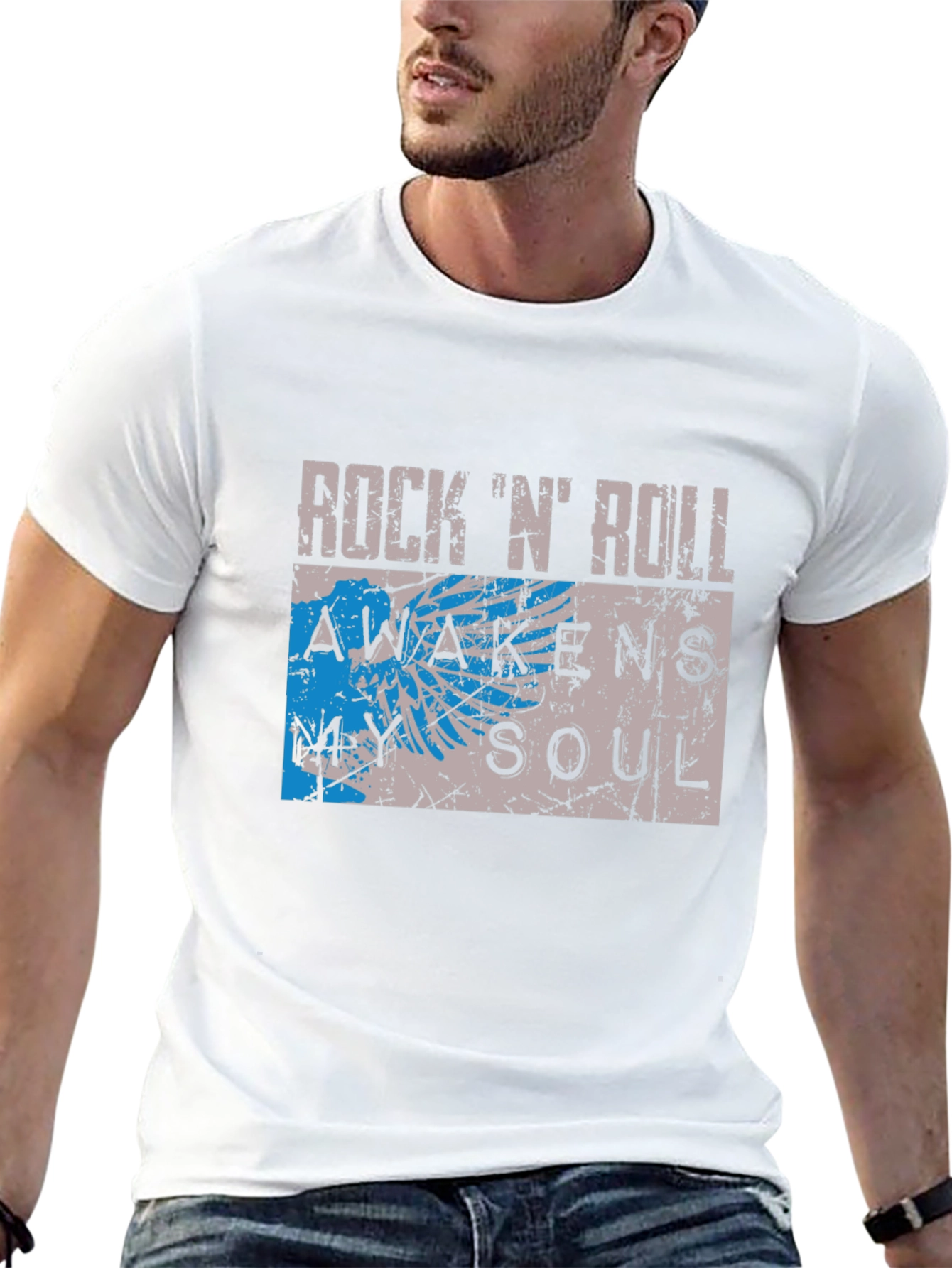 Rock N Roll Awakens Soul Graphic Tee