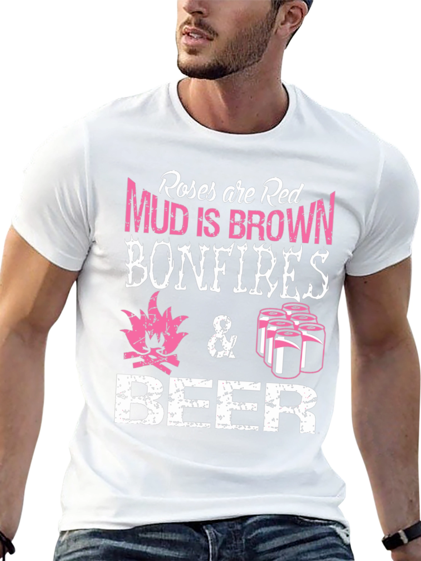 Roses are Red Bonfires Beer T-Shirt