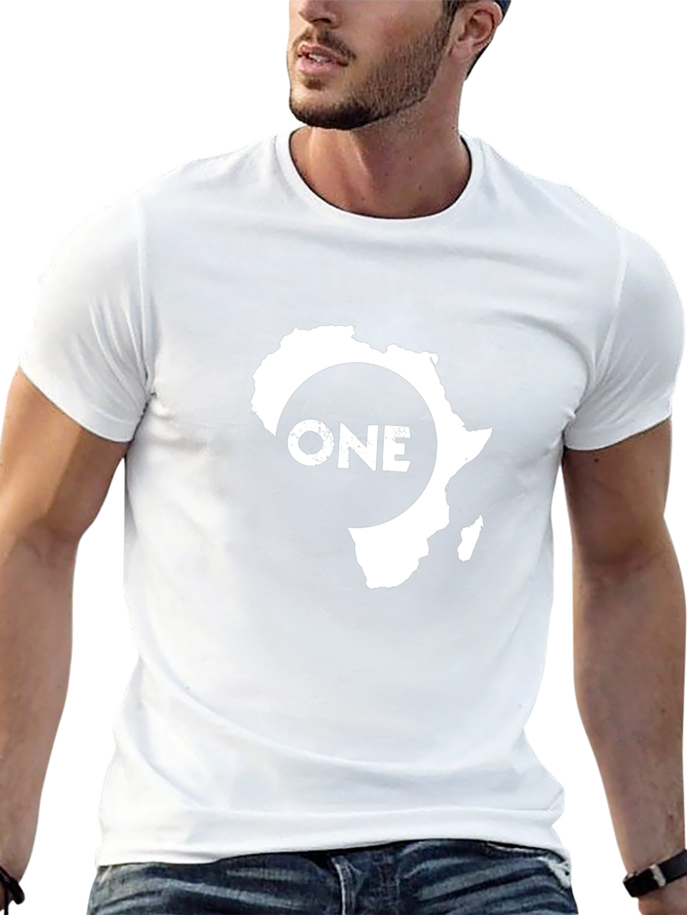 Africa ONE Graphic Tee - Stylish Black Cotton T-Shirt