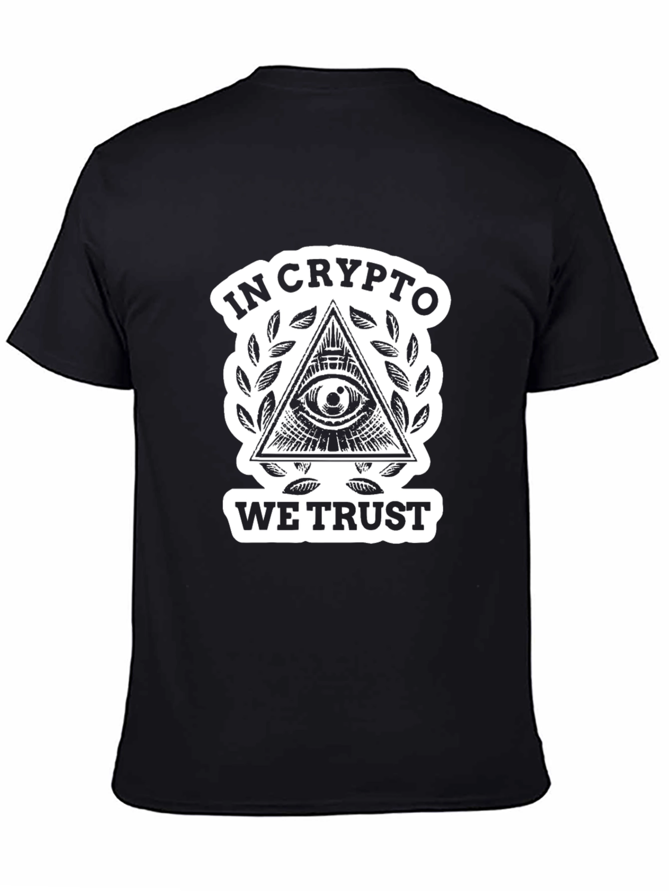 In Crypto We Trust Black T-Shirt