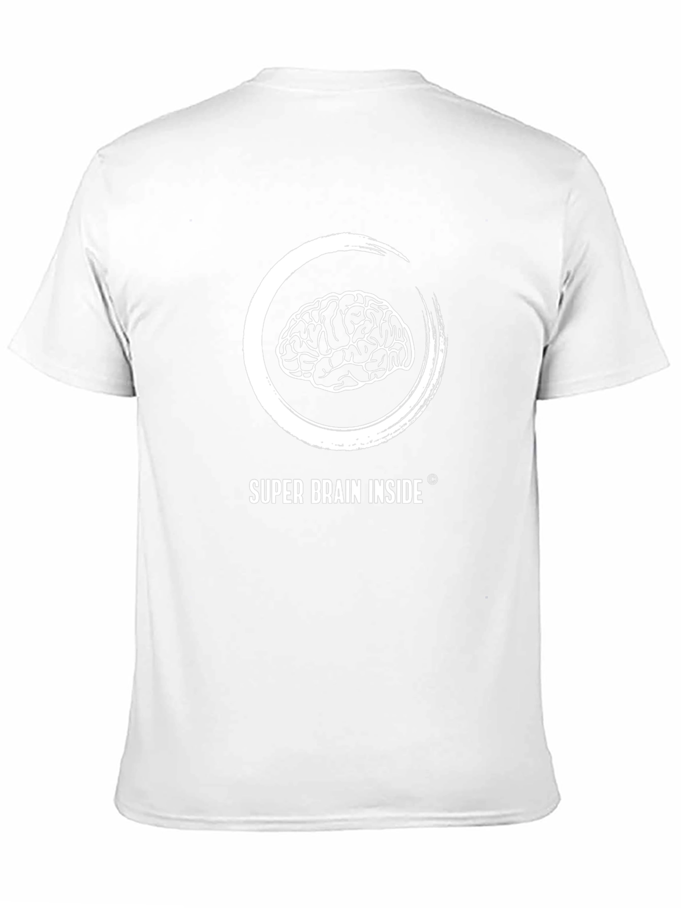 Super Brain Inside Graphic Tee - Black Cotton T-Shirt