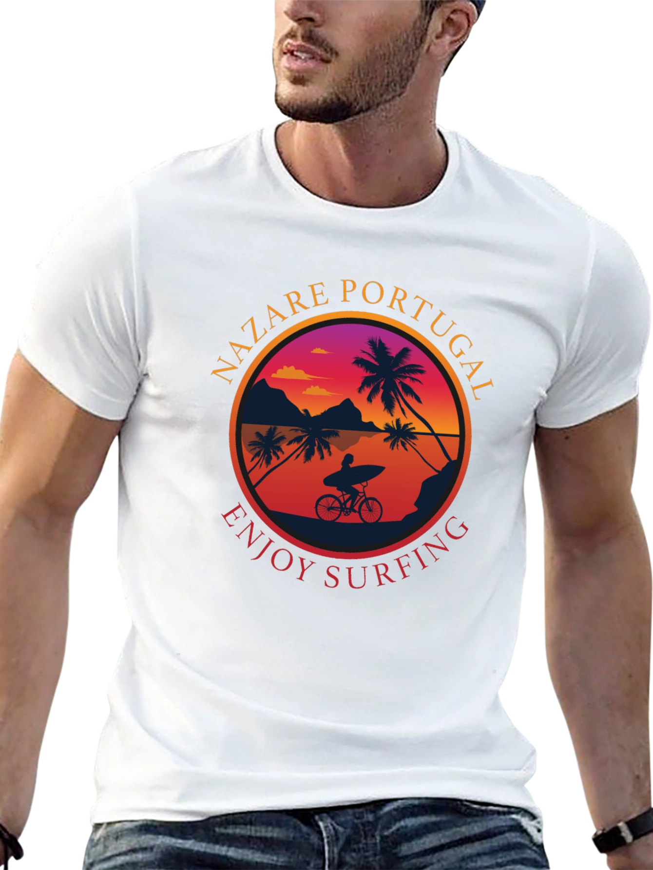 Nazaré Portugal Surfing T-Shirt