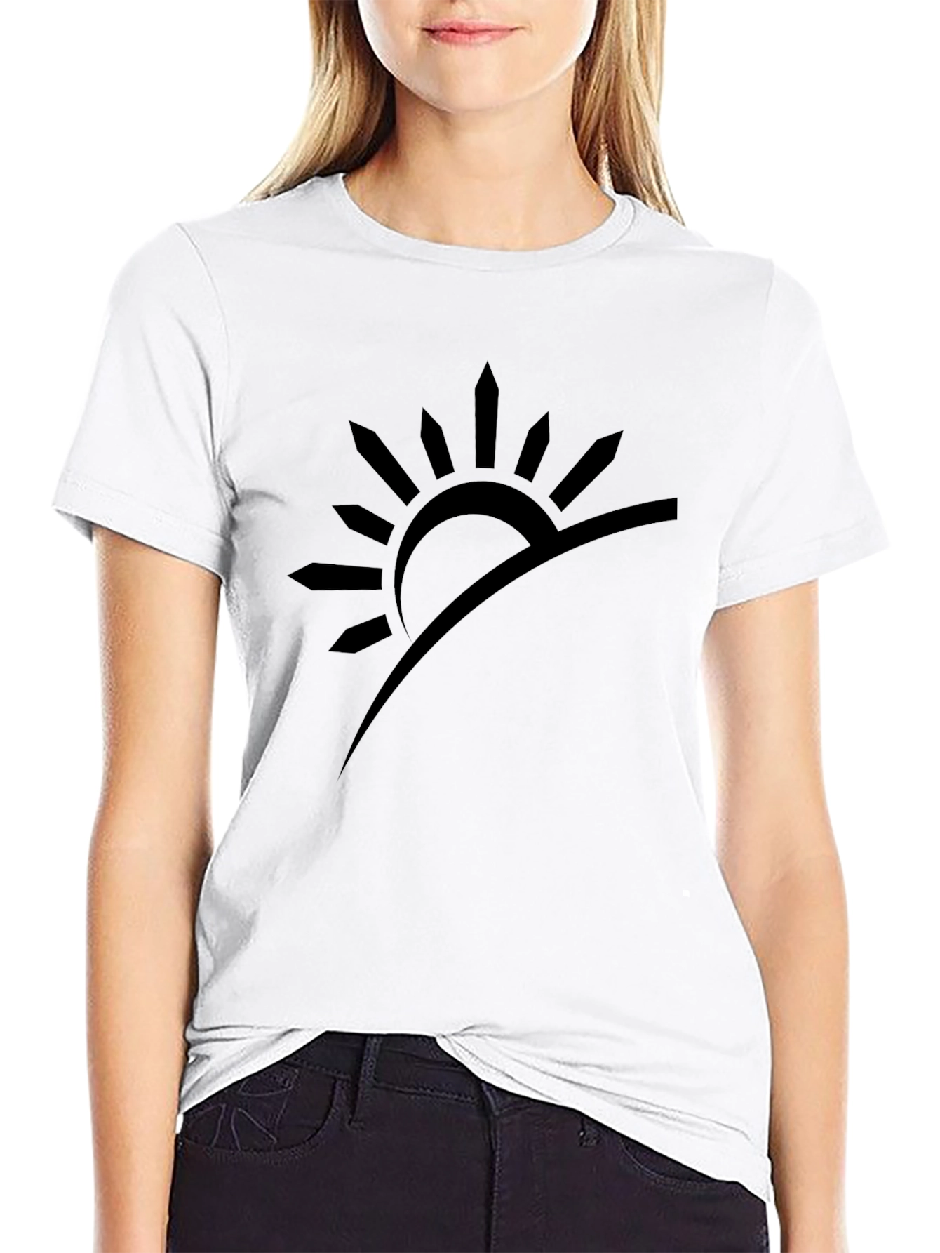 Sunrise Graphic Tee - Modern Minimalist Style
