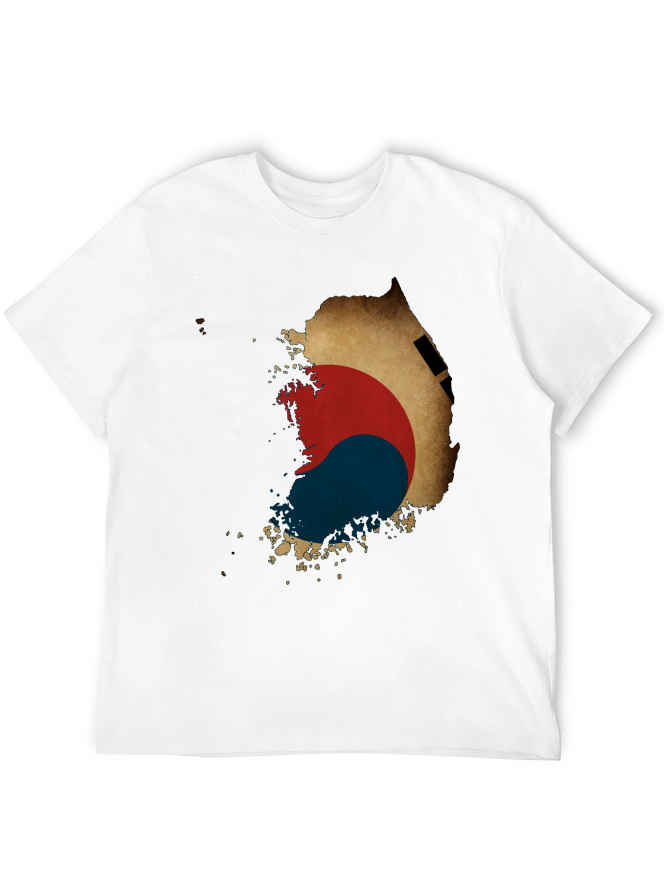 South Korea Flag Map Graphic Tee