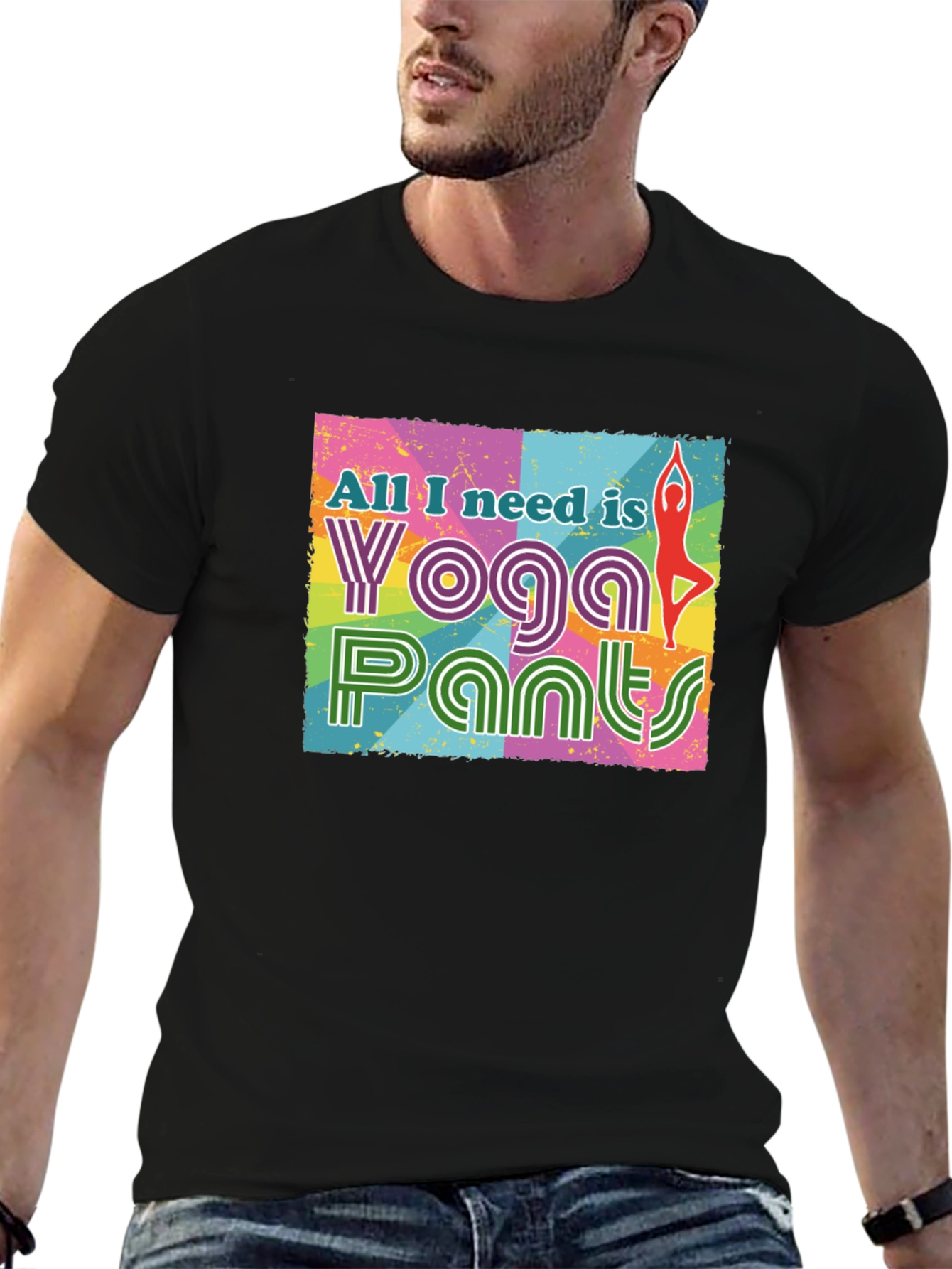 Yoga Pants Graphic Tee - All I Need Is