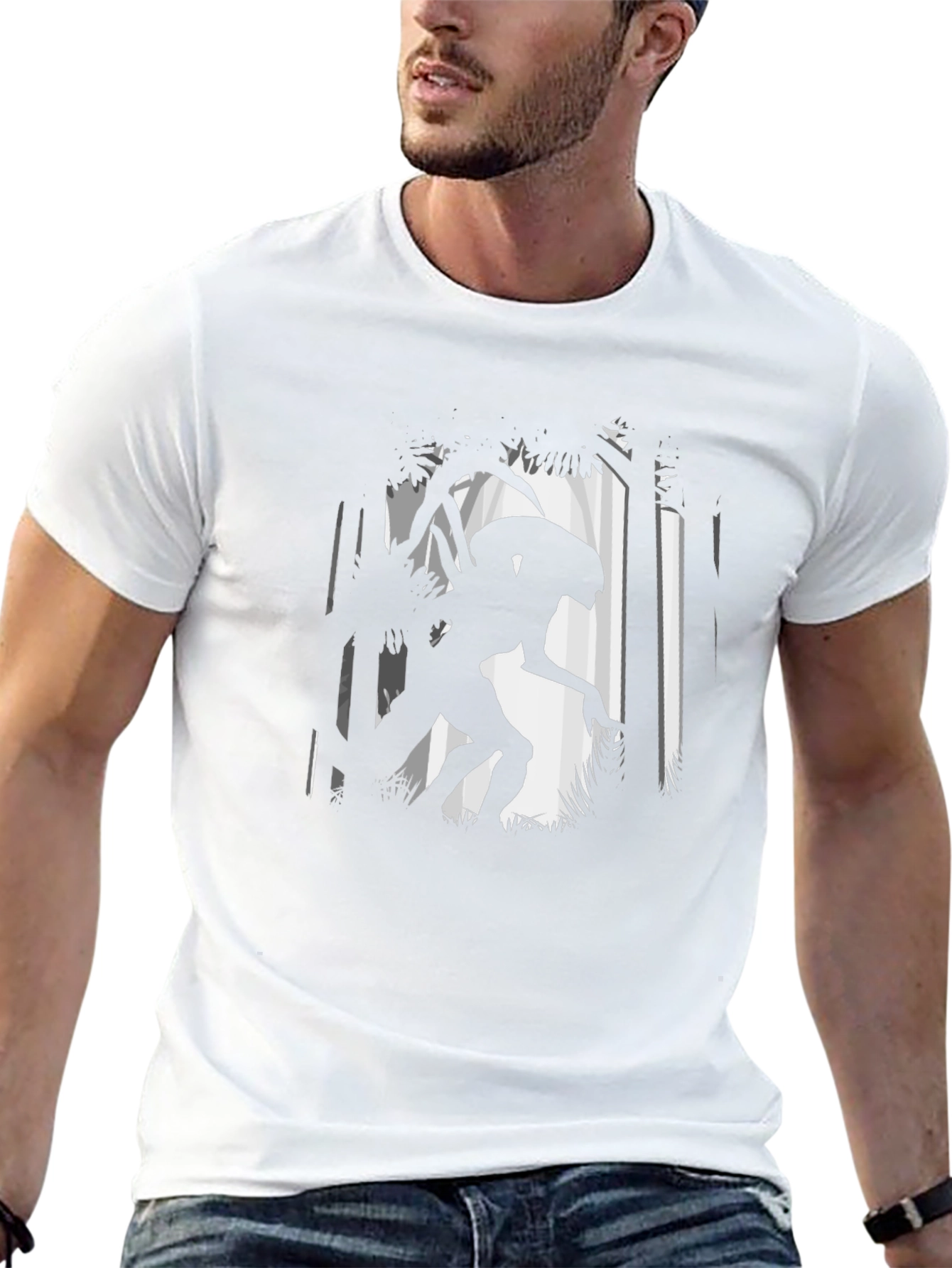 Predator in the Forest Graphic T-Shirt