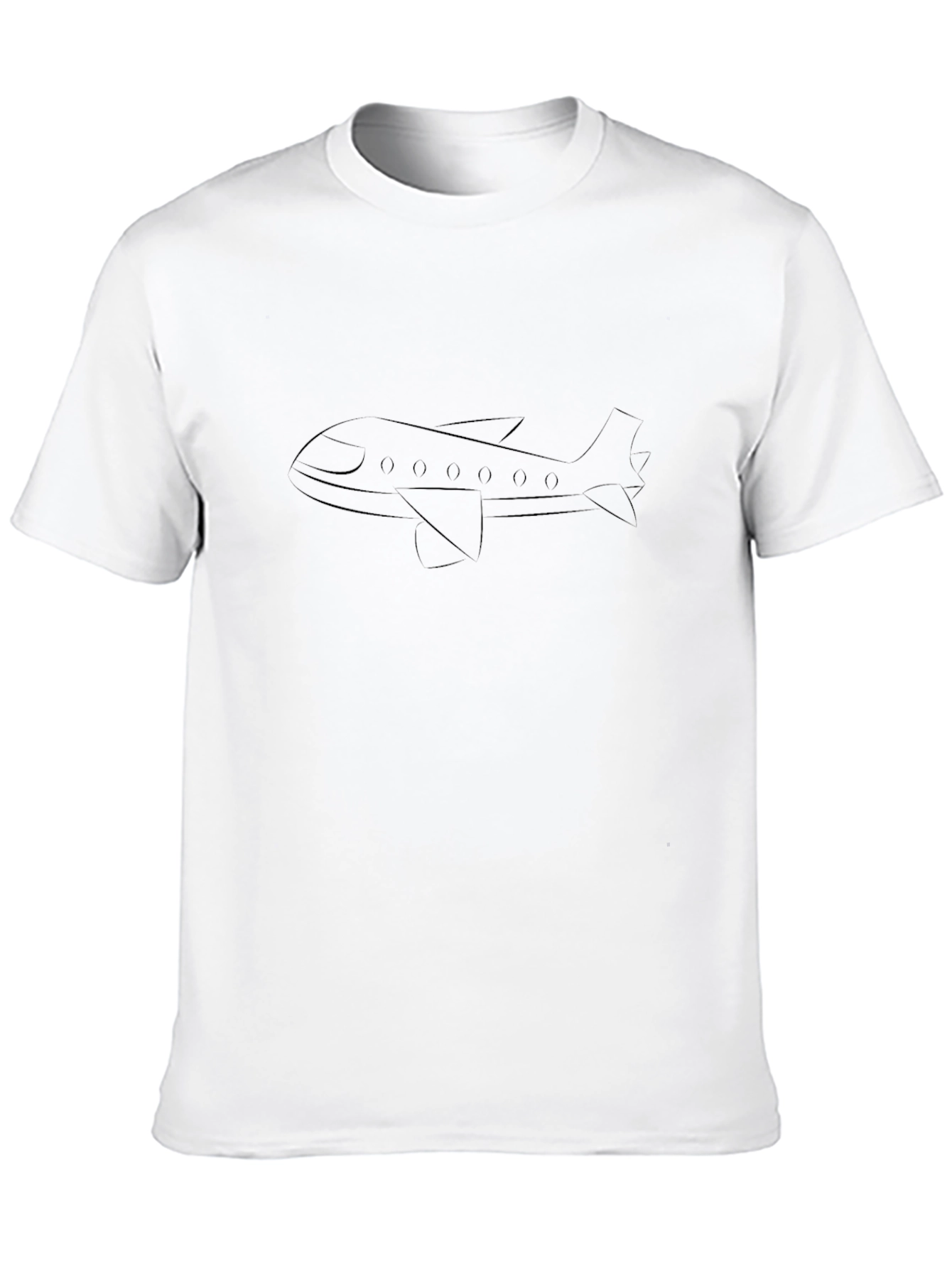 Jet Plane T-Shirt - Sleek & Stylish Black Tee
