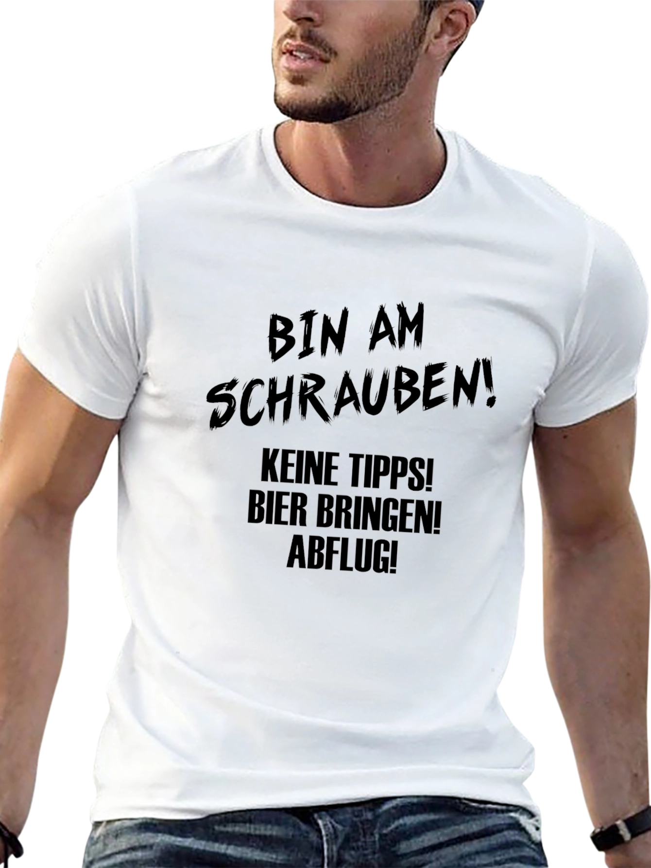 Bin Am Schrauben T-Shirt - Funny DIY Mechanic Tee
