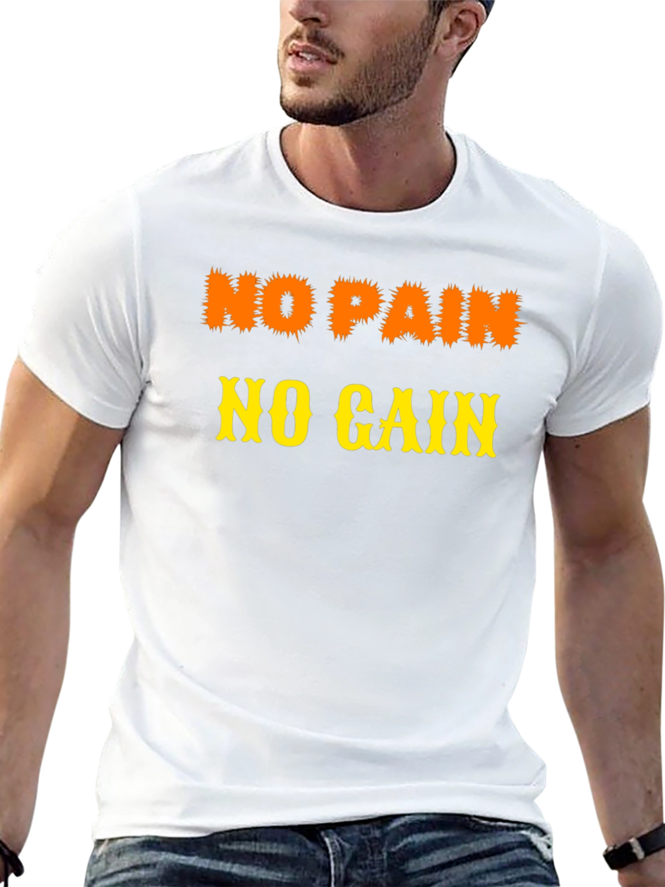 No Pain No Gain Black Graphic Tee