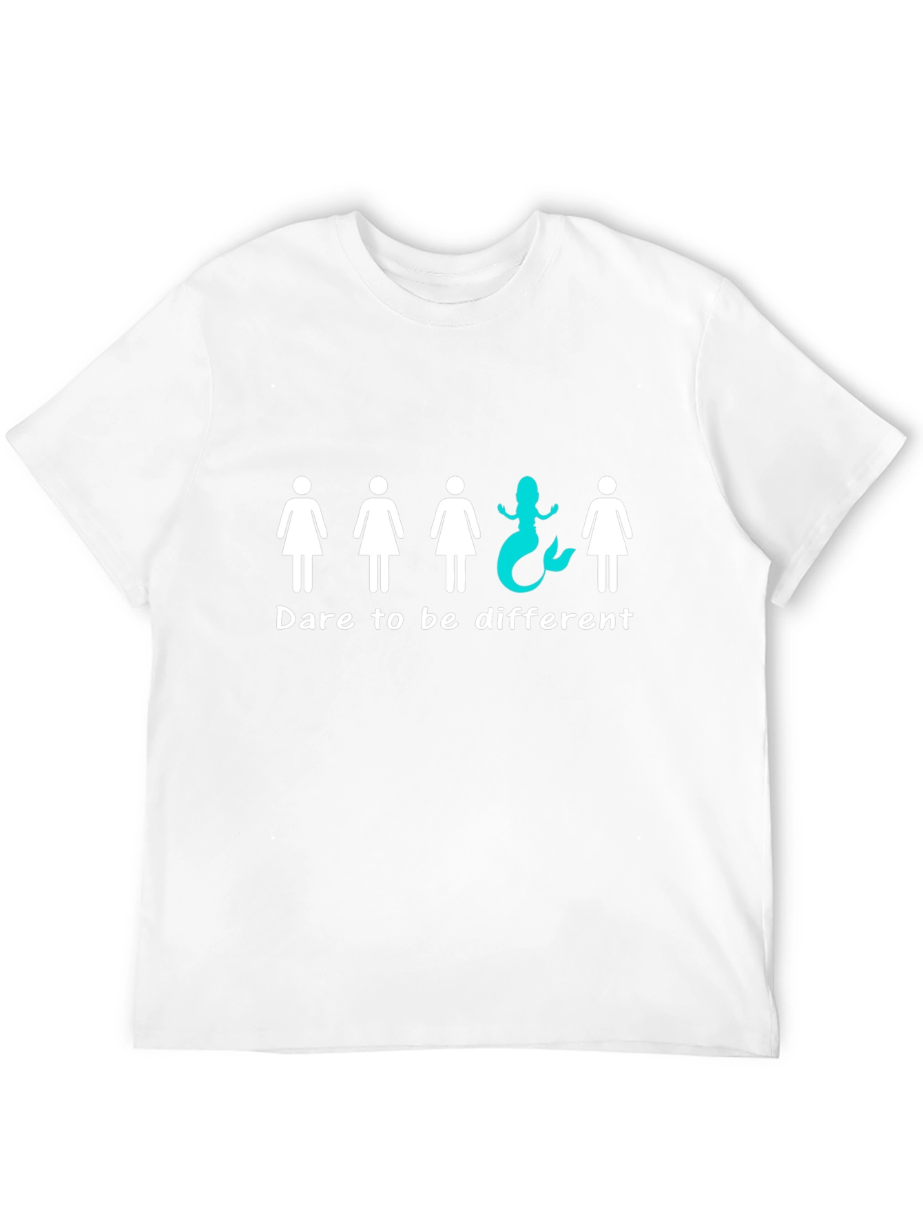 Dare to Be Different T-Shirt Mermaid Black Unisex