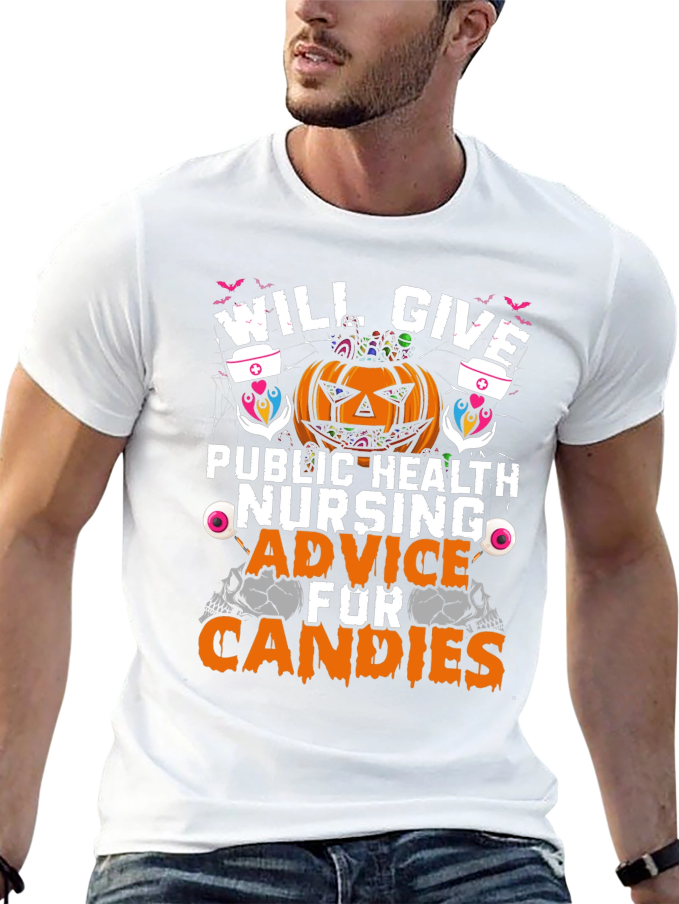 Halloween Public Health Nurse T-Shirt