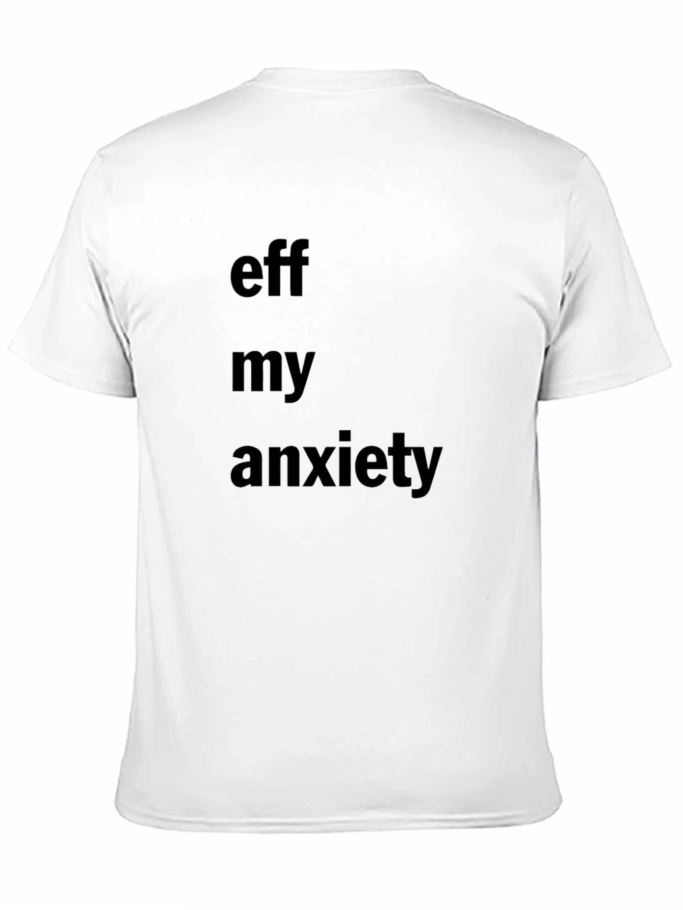 Eff My Anxiety Graphic Tee - Black Cotton Blend