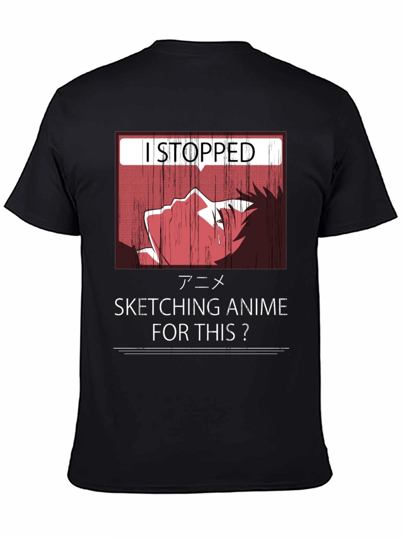 I Stopped Sketching Anime T-Shirt