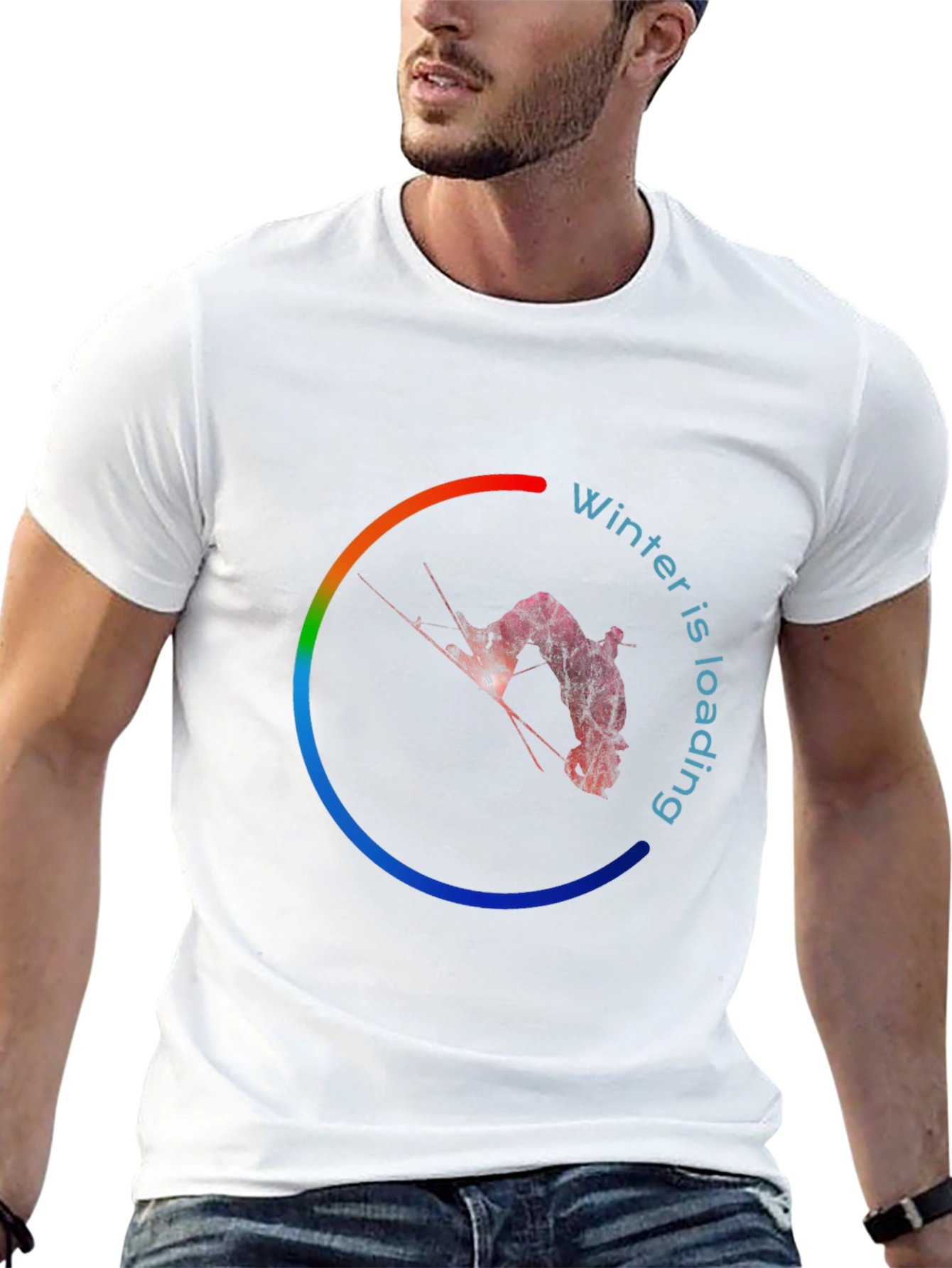 Winter is Loading Black Graphic Tee
