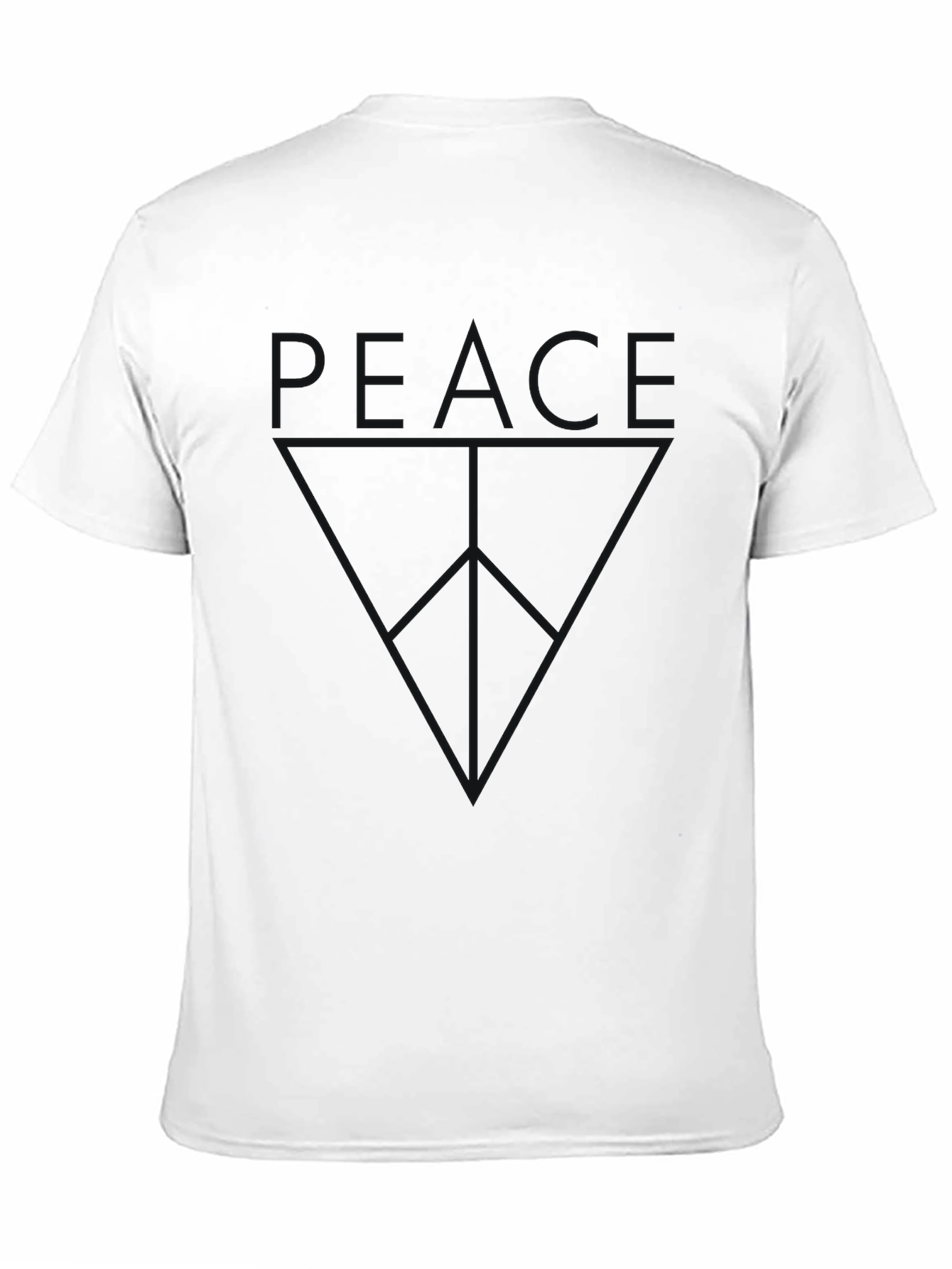 Black Peace Graphic T-Shirt - Menswear