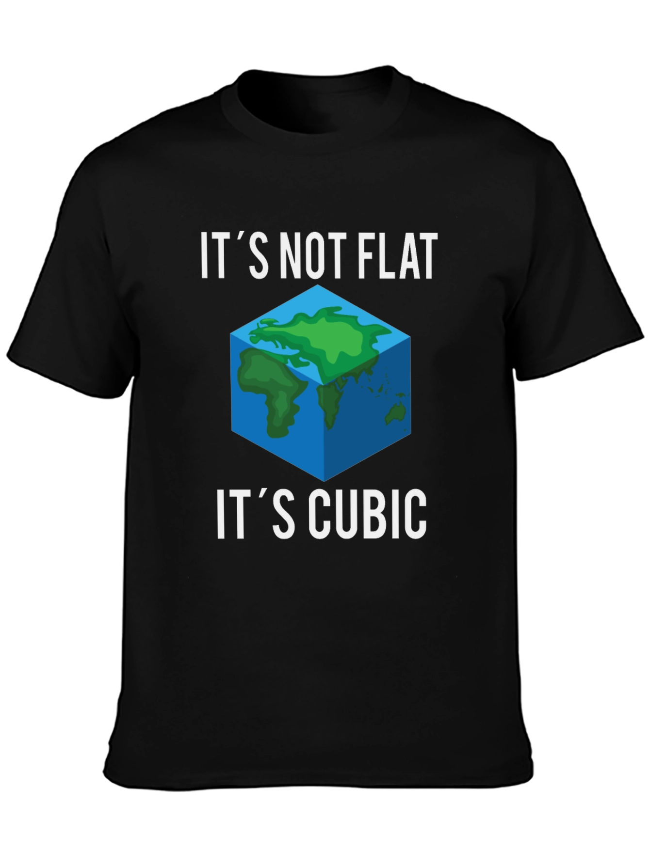 Its Not Flat Its Cubic Graphic Tee
