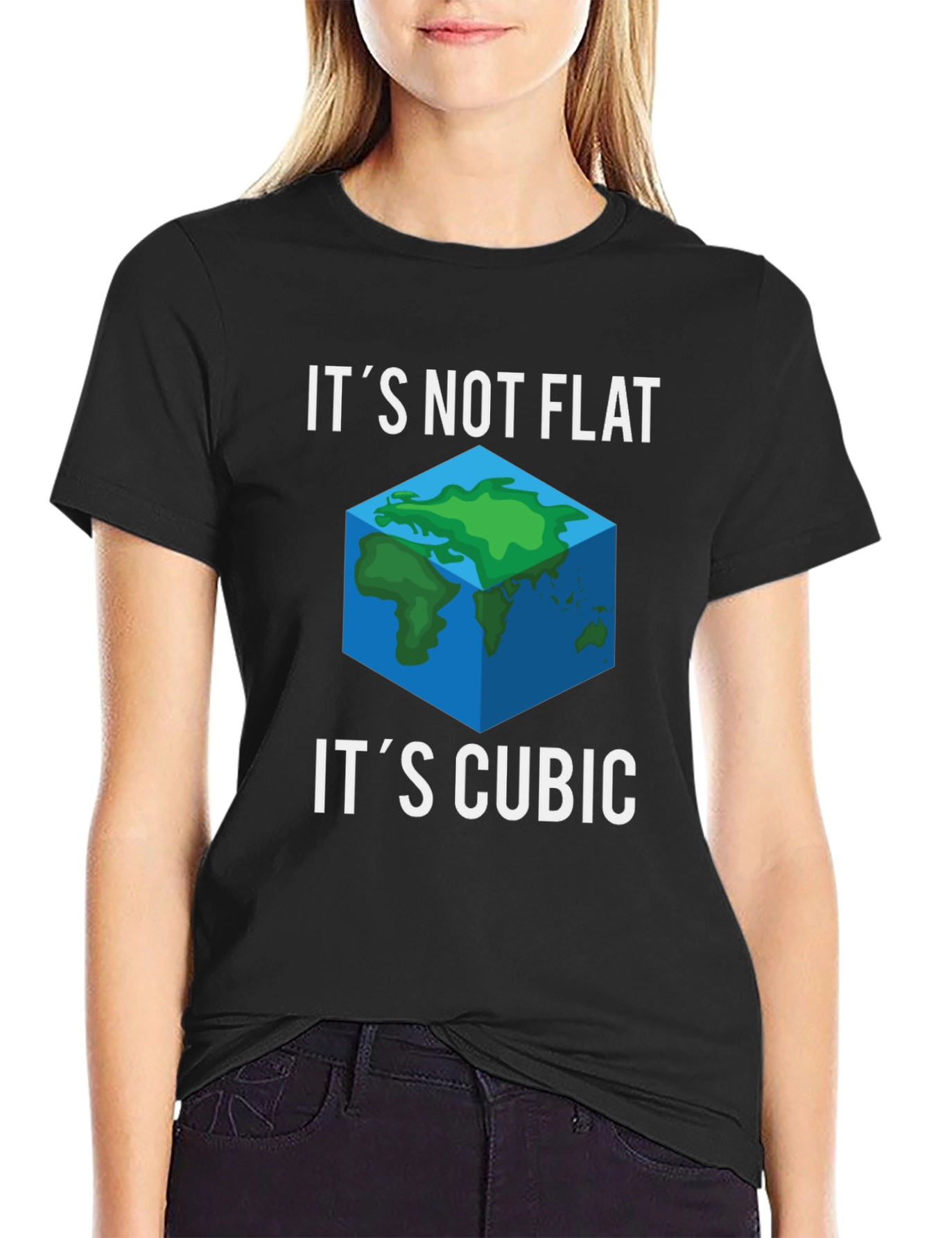 Its Not Flat Its Cubic Graphic Tee