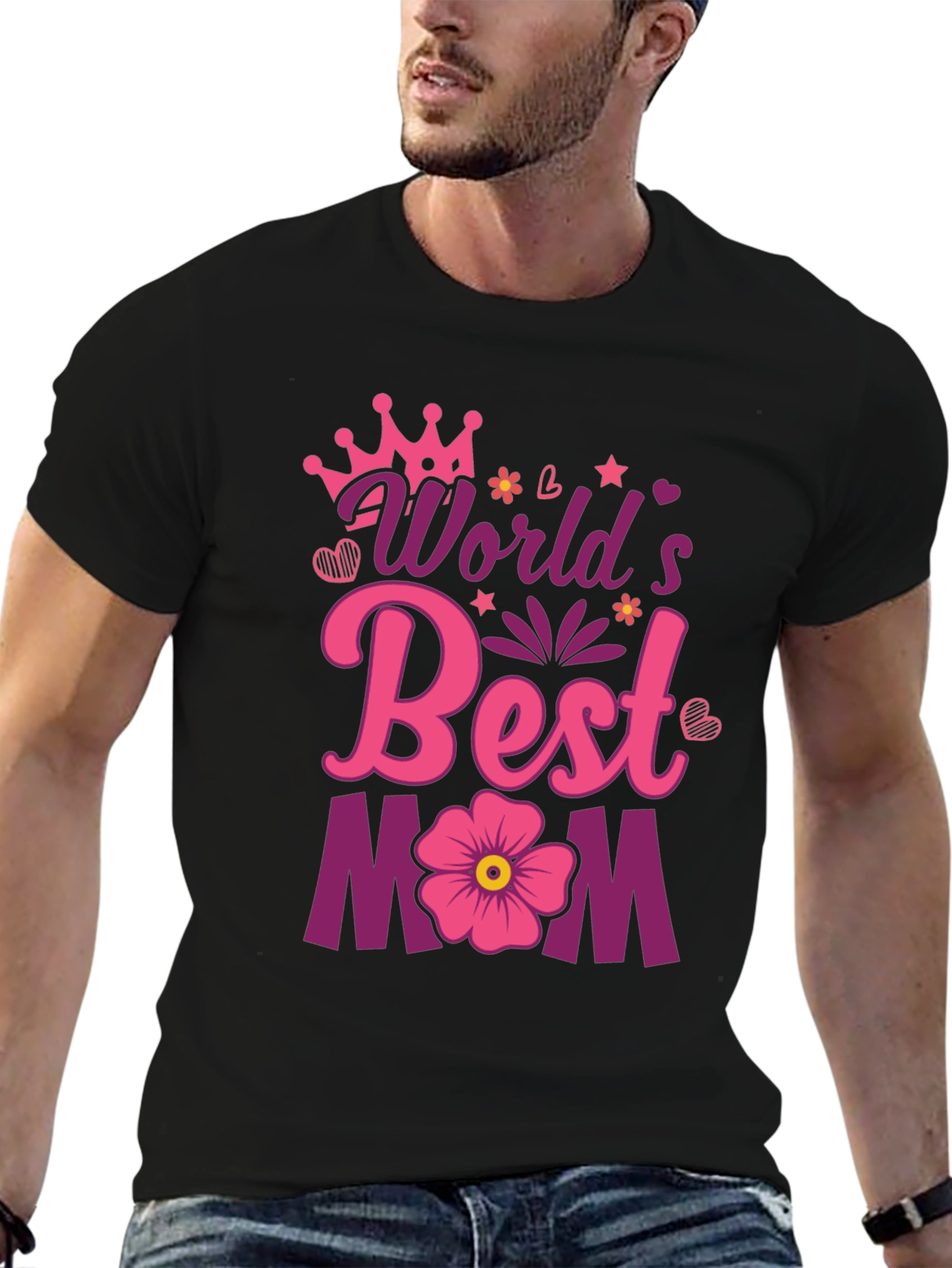 Worlds Best Mom T-Shirt: Cute Mothers Day Gift