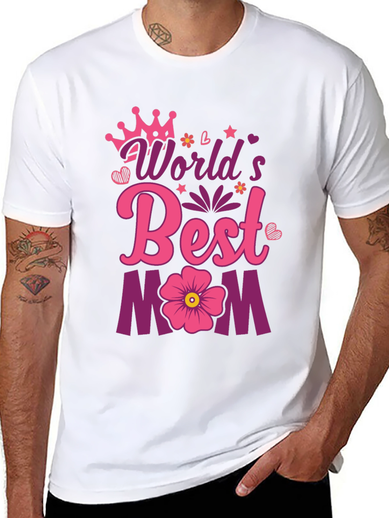 Worlds Best Mom T-Shirt: Cute Mothers Day Gift