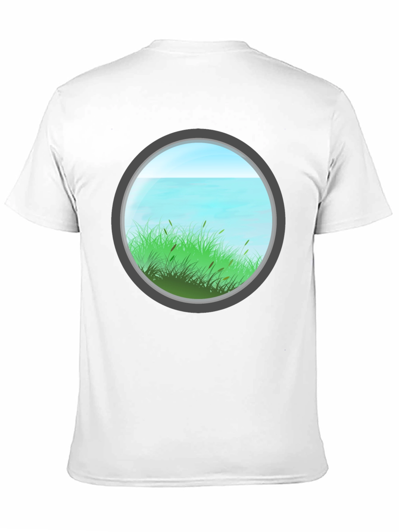 Nature View Graphic Tee - Black Cotton Blend