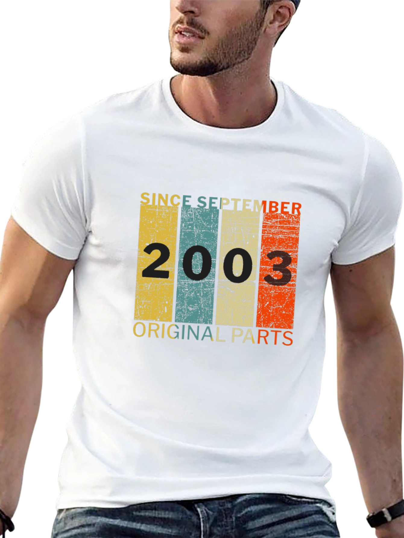 Since September 2003 T-Shirt Original Parts Birthday Gift