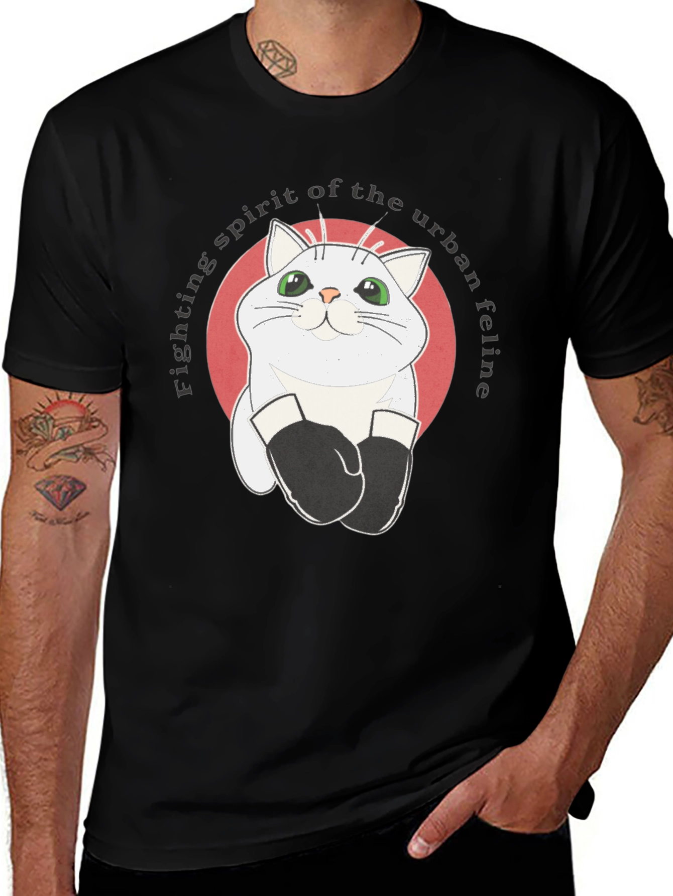 Urban Feline Boxer T-Shirt