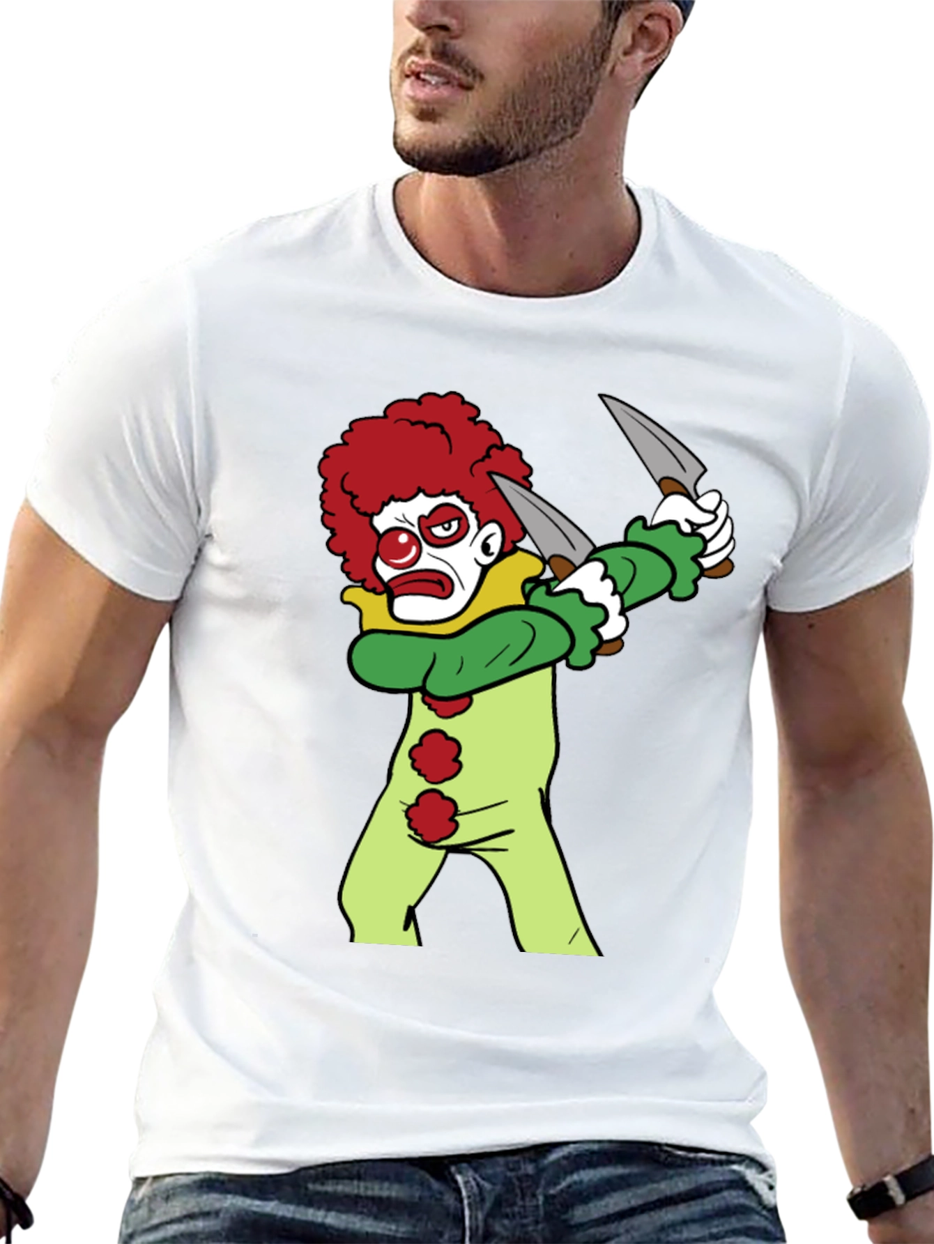 Clown with Knives Graphic Tee