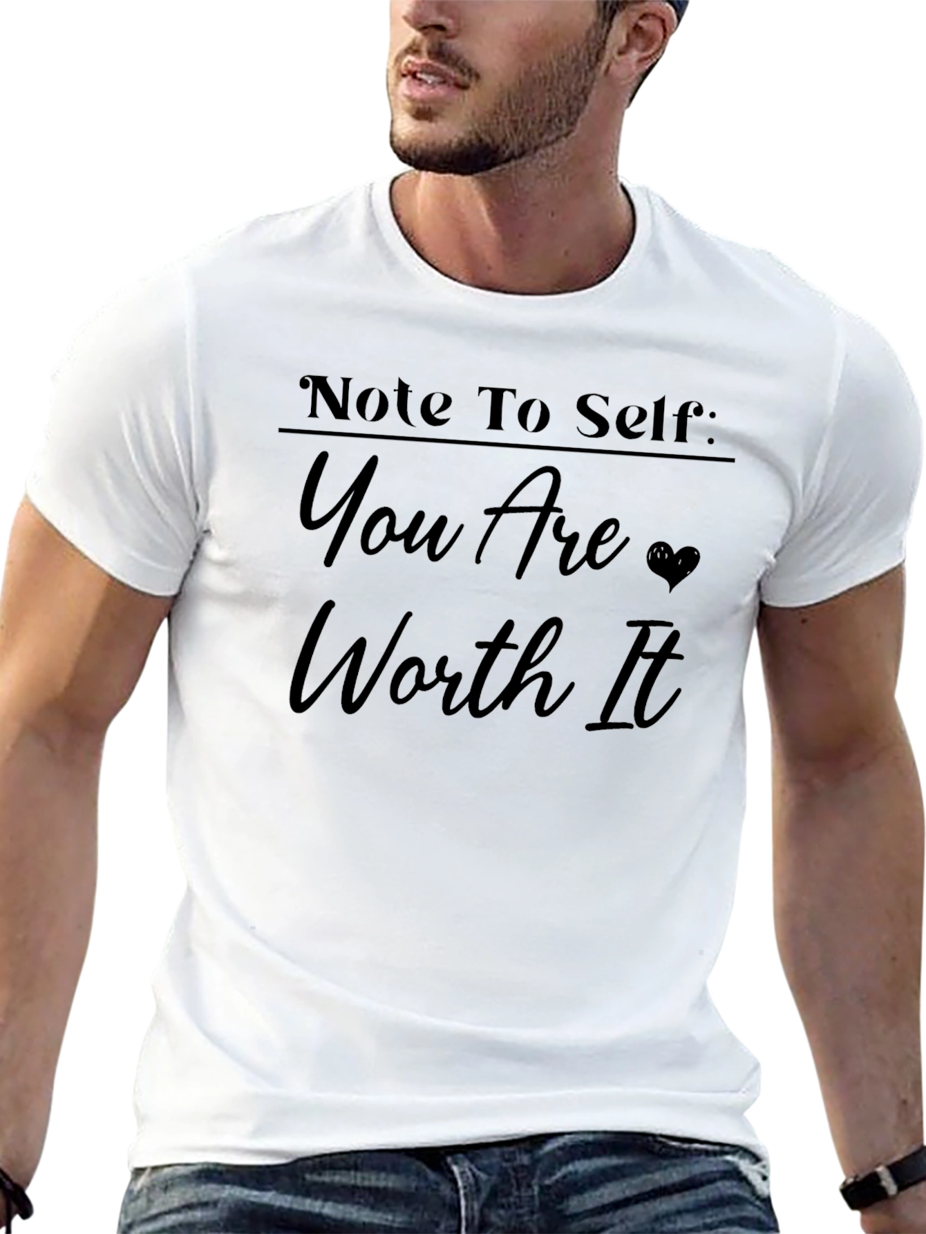 Note to Self Worth It Graphic Tee