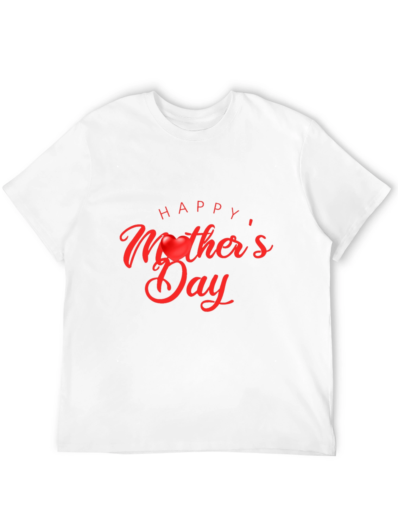 Happy Mothers Day T-Shirt - Black Cotton Blend