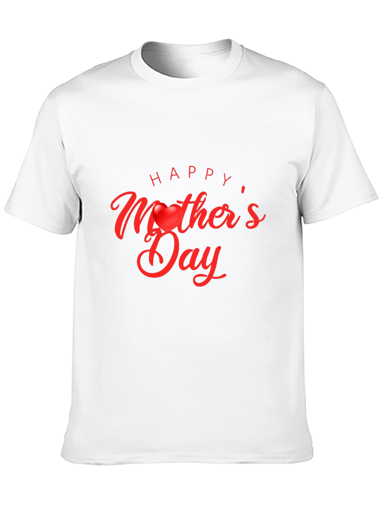 Happy Mothers Day T-Shirt - Black Cotton Blend
