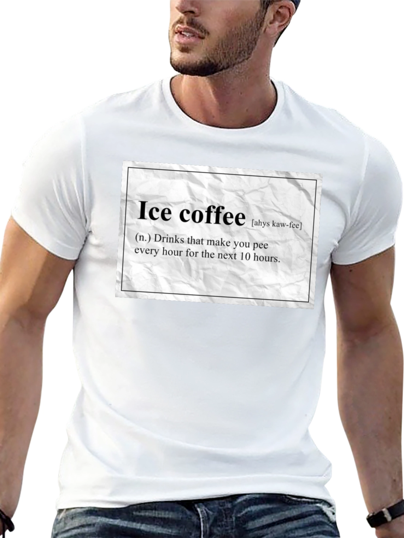 Ice Coffee Definition Black T-Shirt
