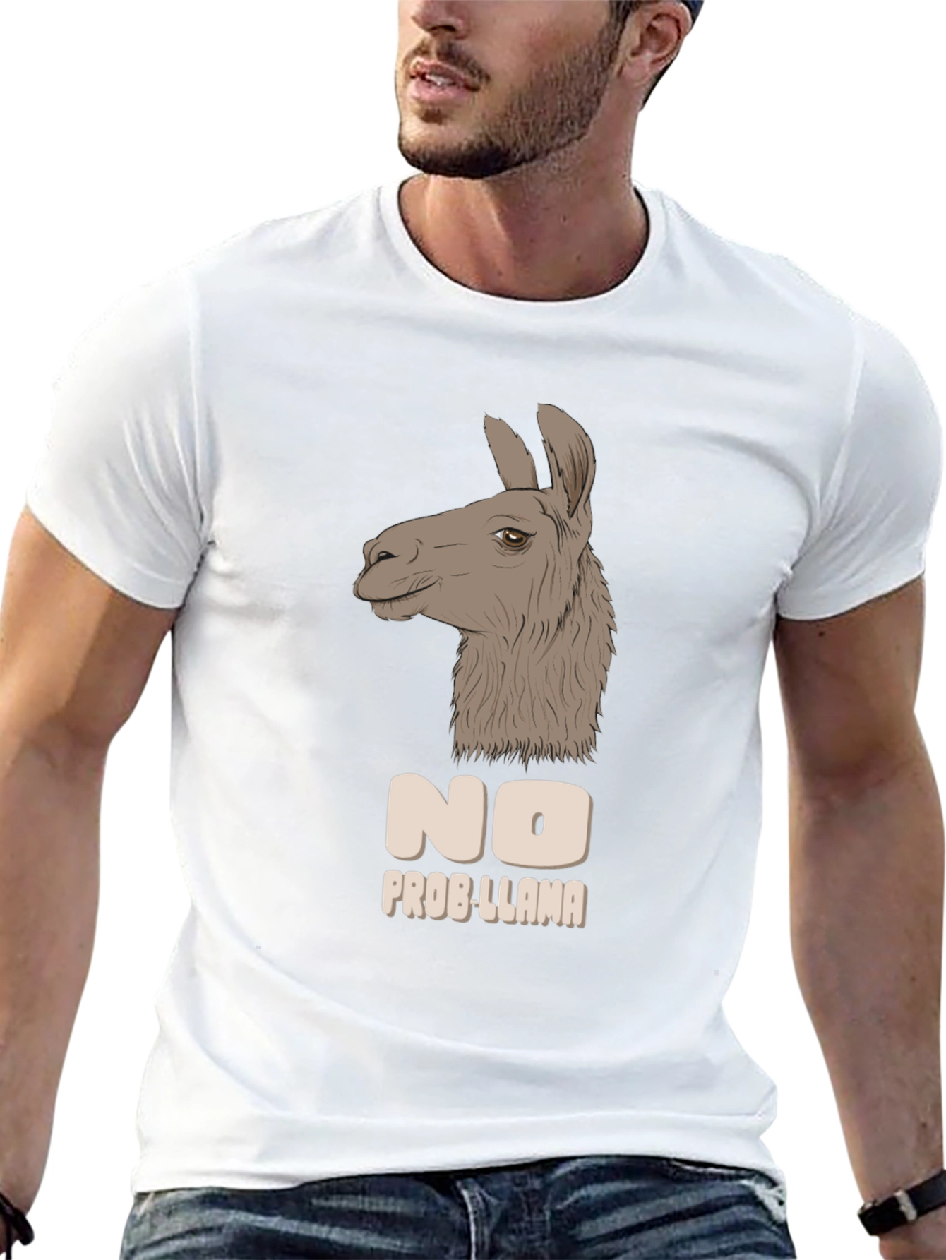 No Prob-Llama T-Shirt - Funny Animal Graphic Tee