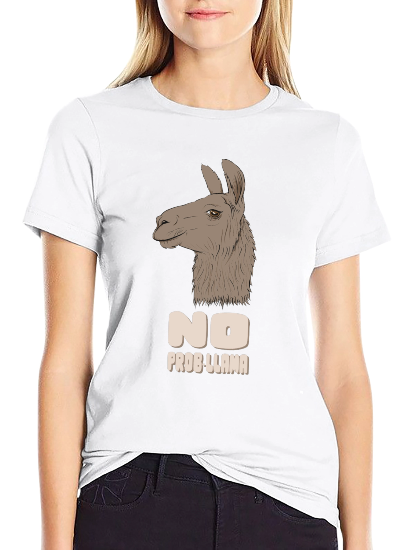 No Prob-Llama T-Shirt - Funny Animal Graphic Tee