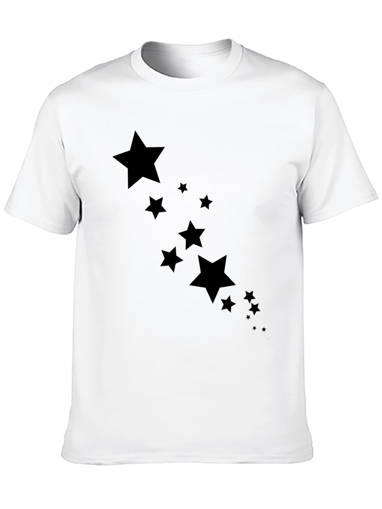 Stylish Black Star Graphic Tee