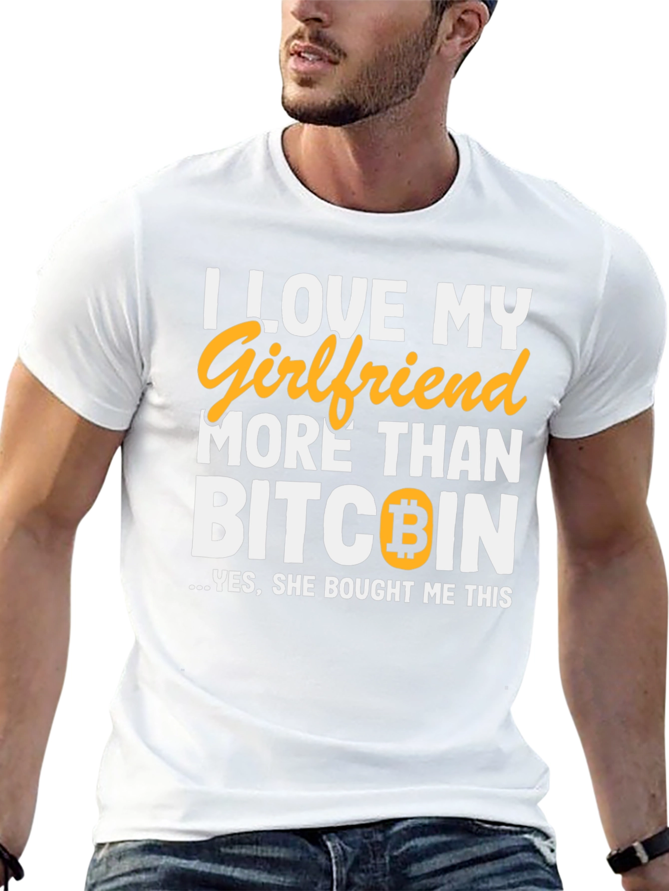 I Love My Girlfriend Bitcoin T-Shirt