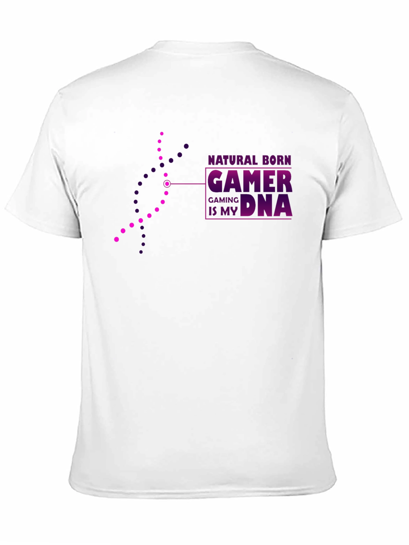Natural Born Gamer DNA Black Graphic Tee