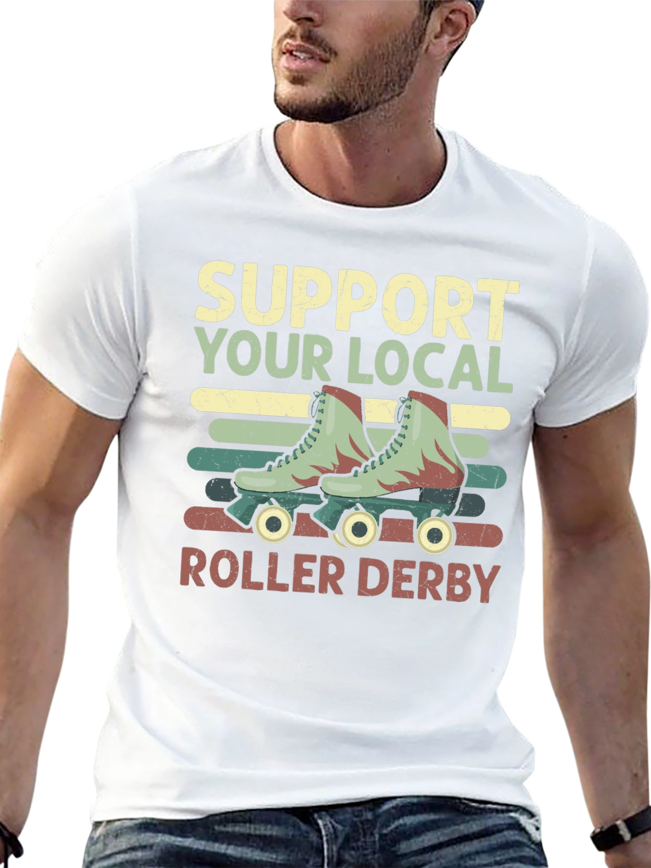Support Your Local Roller Derby T-Shirt