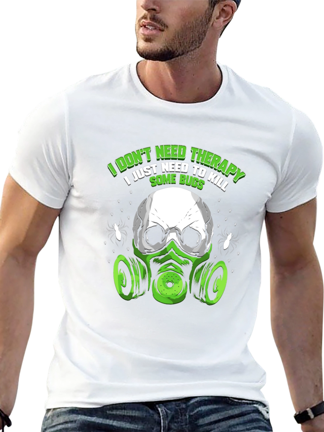 Bug Killer Skull T-Shirt - Funny Pest Control Tee