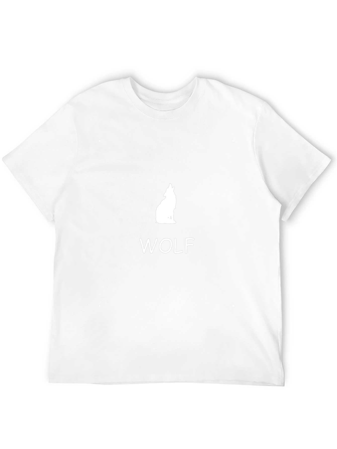 Wolf Graphic Tee - Black Cotton Blend T-Shirt