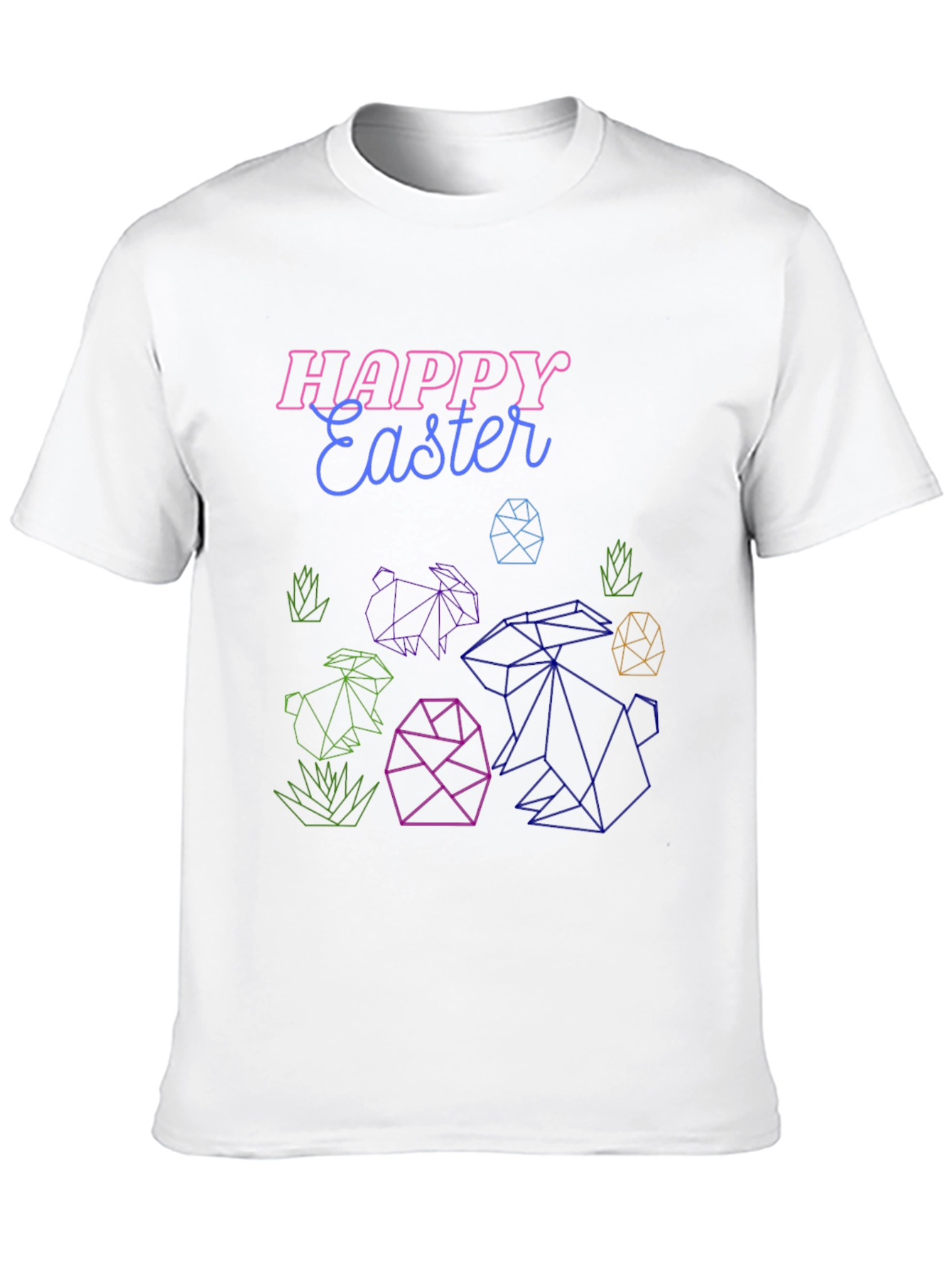 Happy Easter Geometric T-Shirt