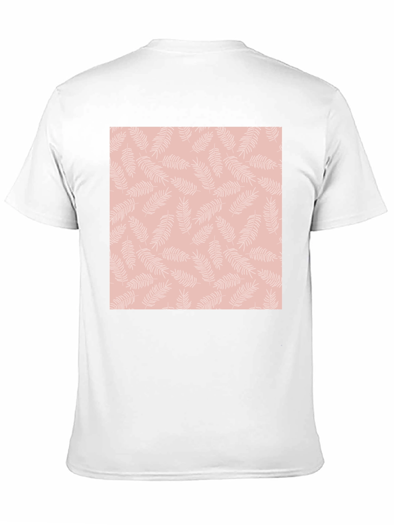 Black T-Shirt with Floral Pattern