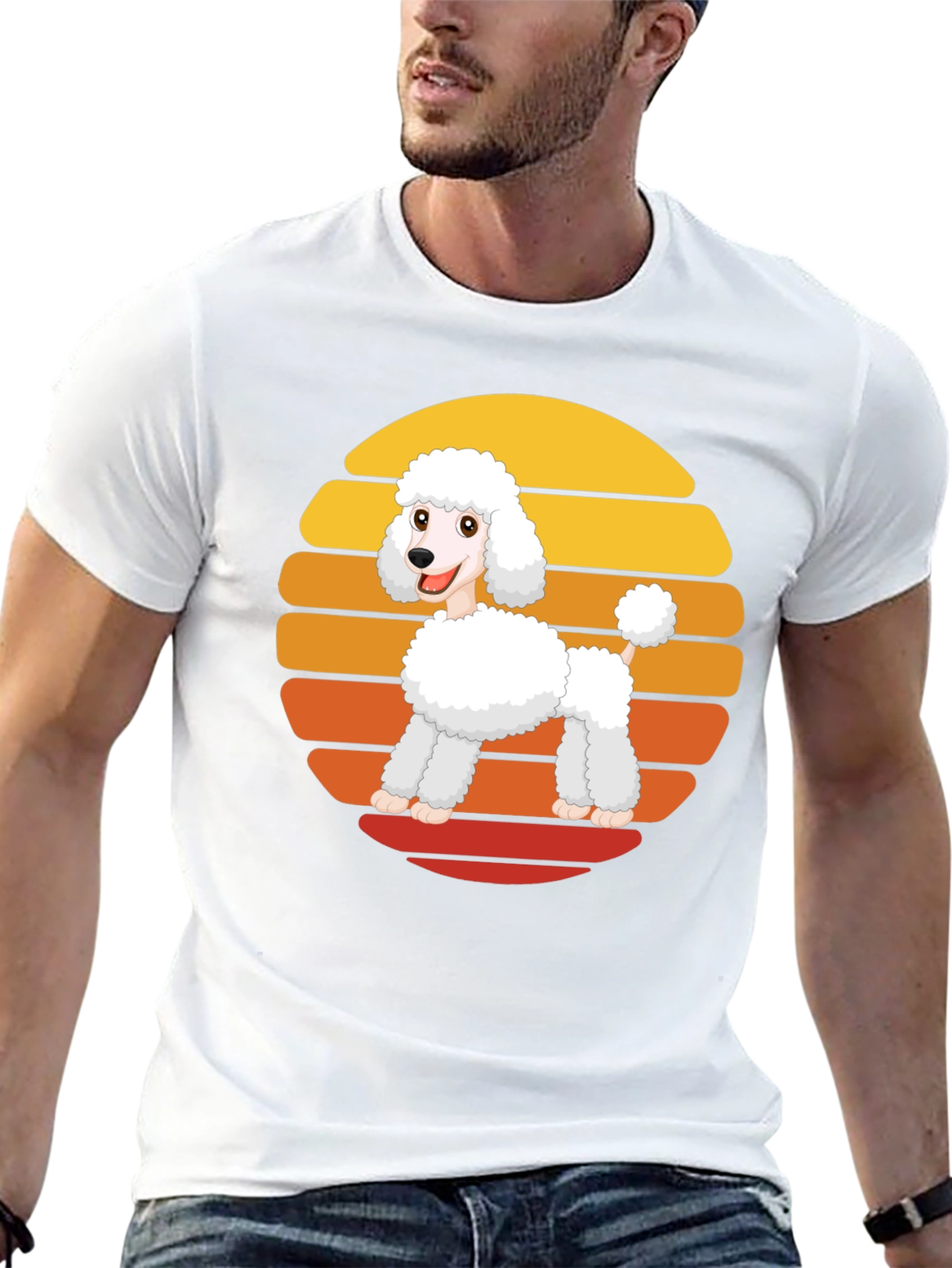Poodle Sunset Graphic Tee