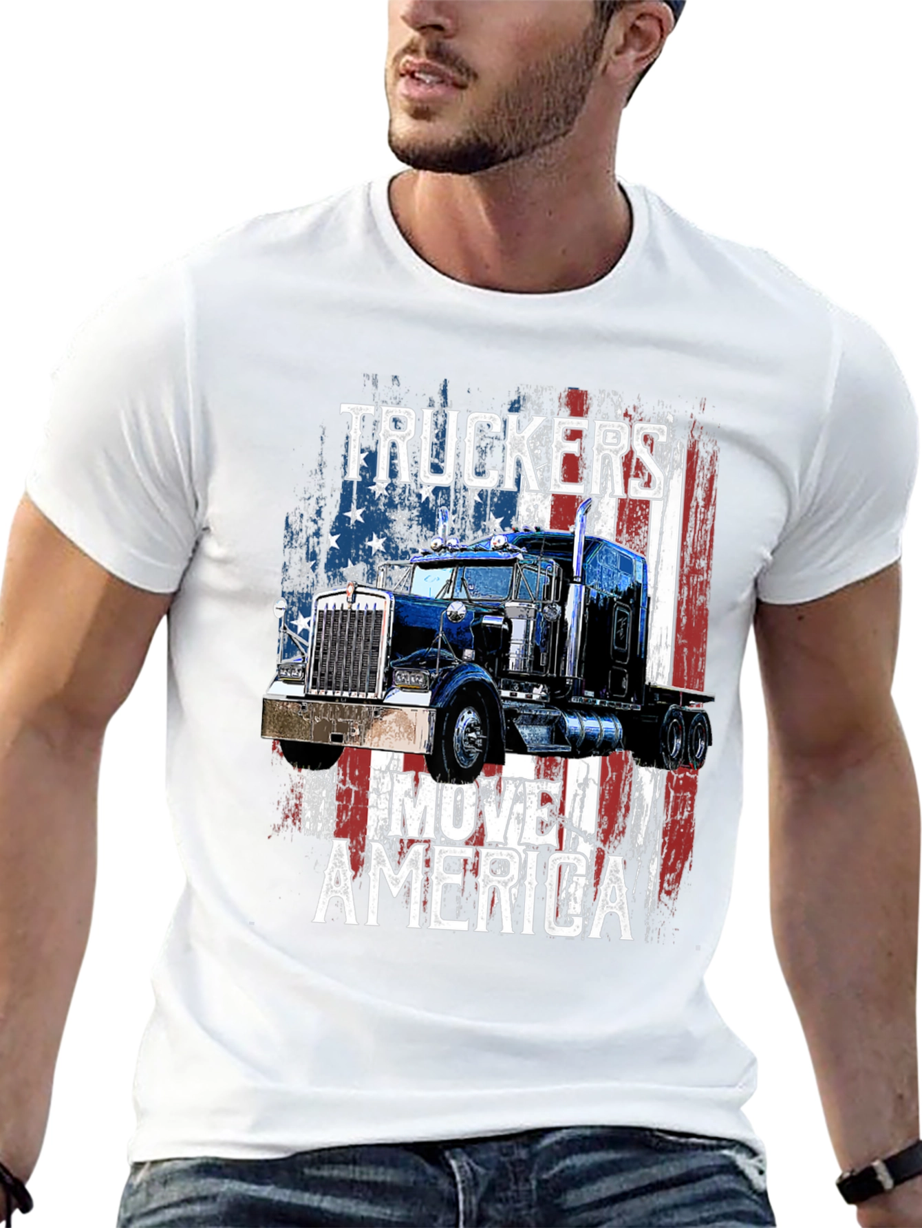 Truckers Move America Patriotic T-Shirt