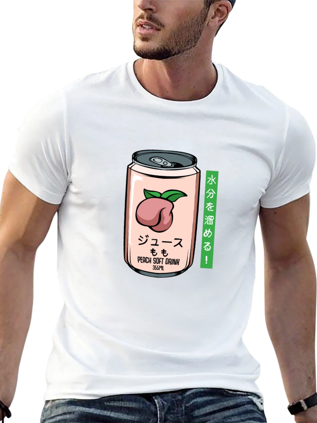 Peach Soft Drink T-Shirt - Japanese Aesthetic