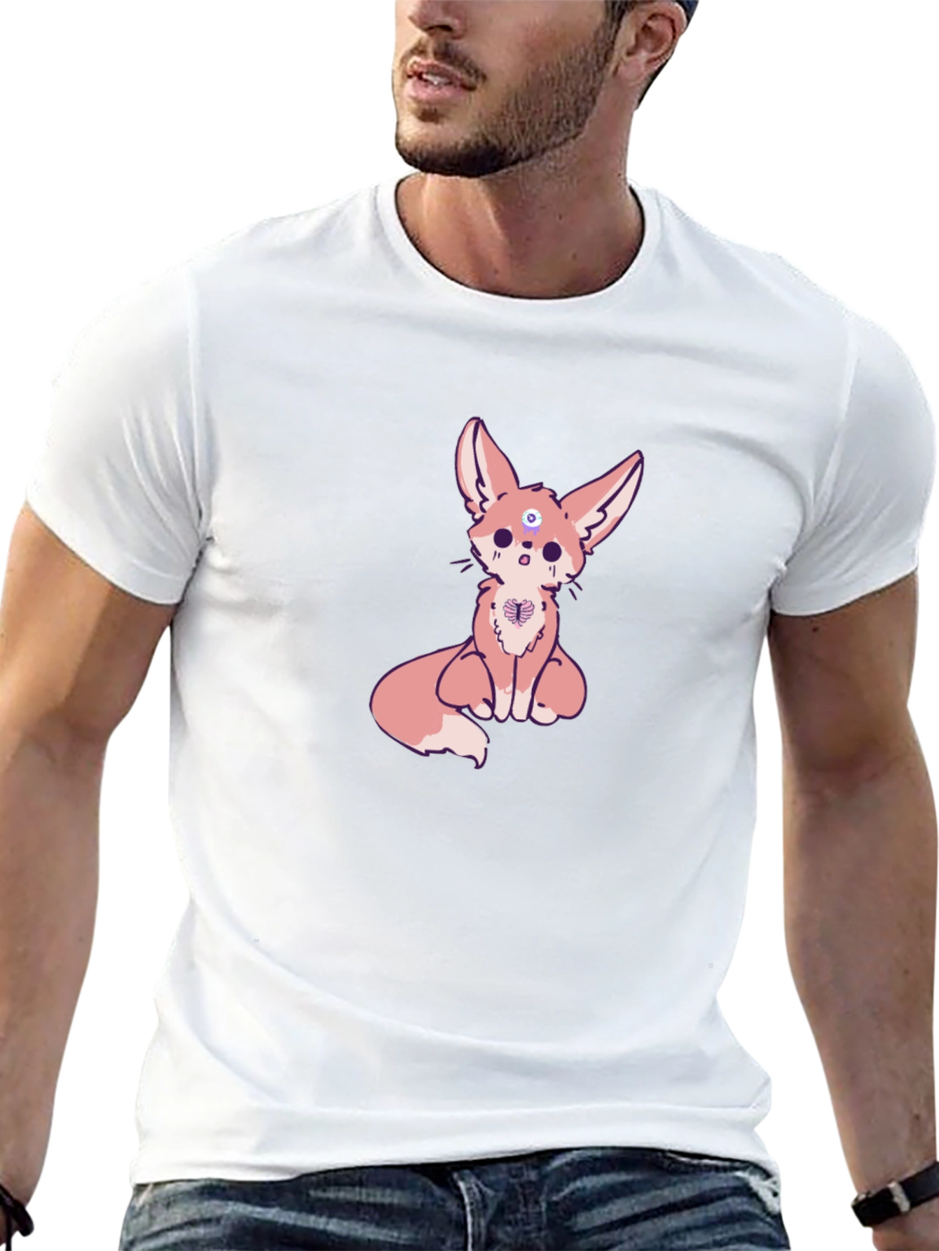 Mystic Fox Graphic Tee - Stylish Cotton Comfort